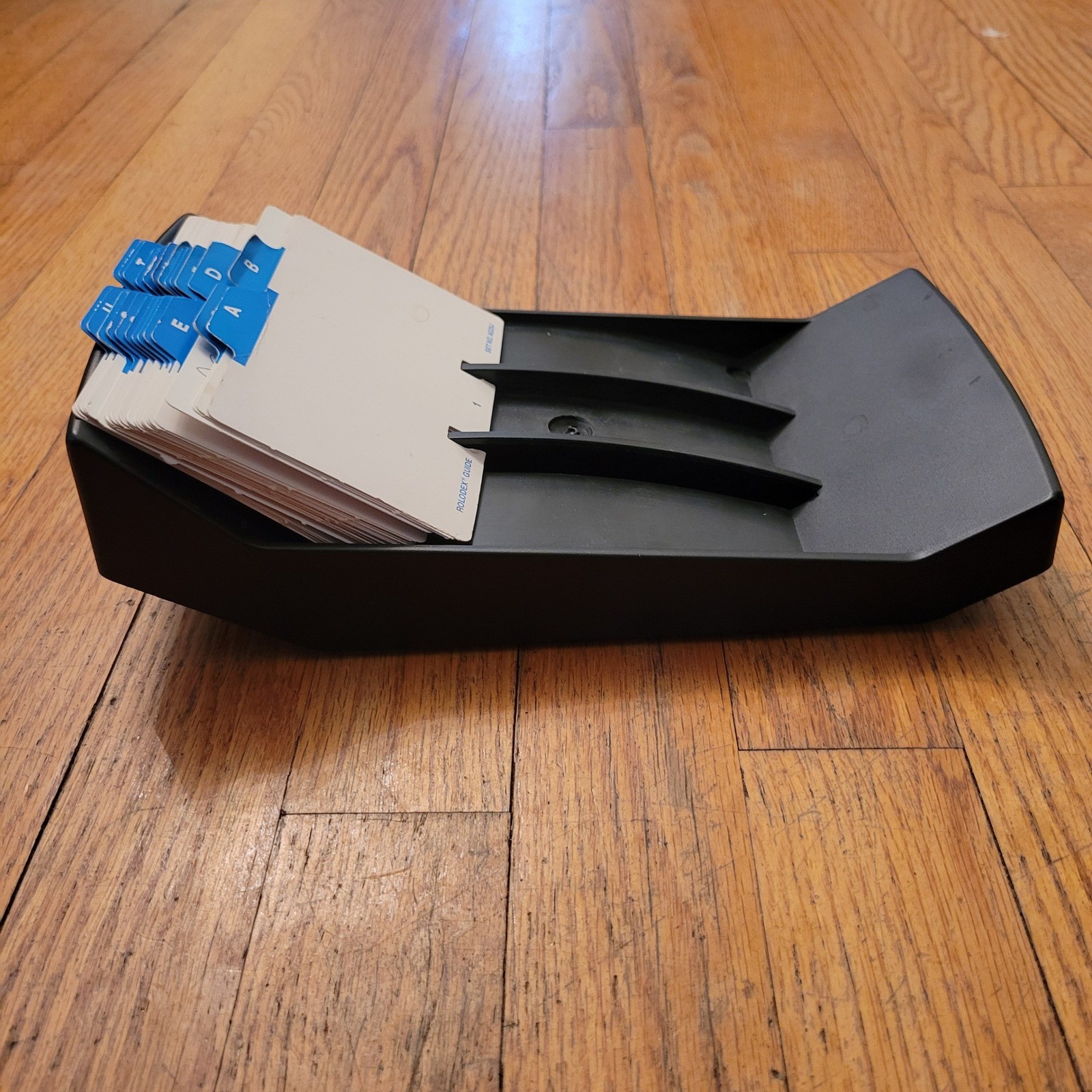 Rolodex Card File Organizer Black NVIP-35 Vintage Office Memorydex Retro USA