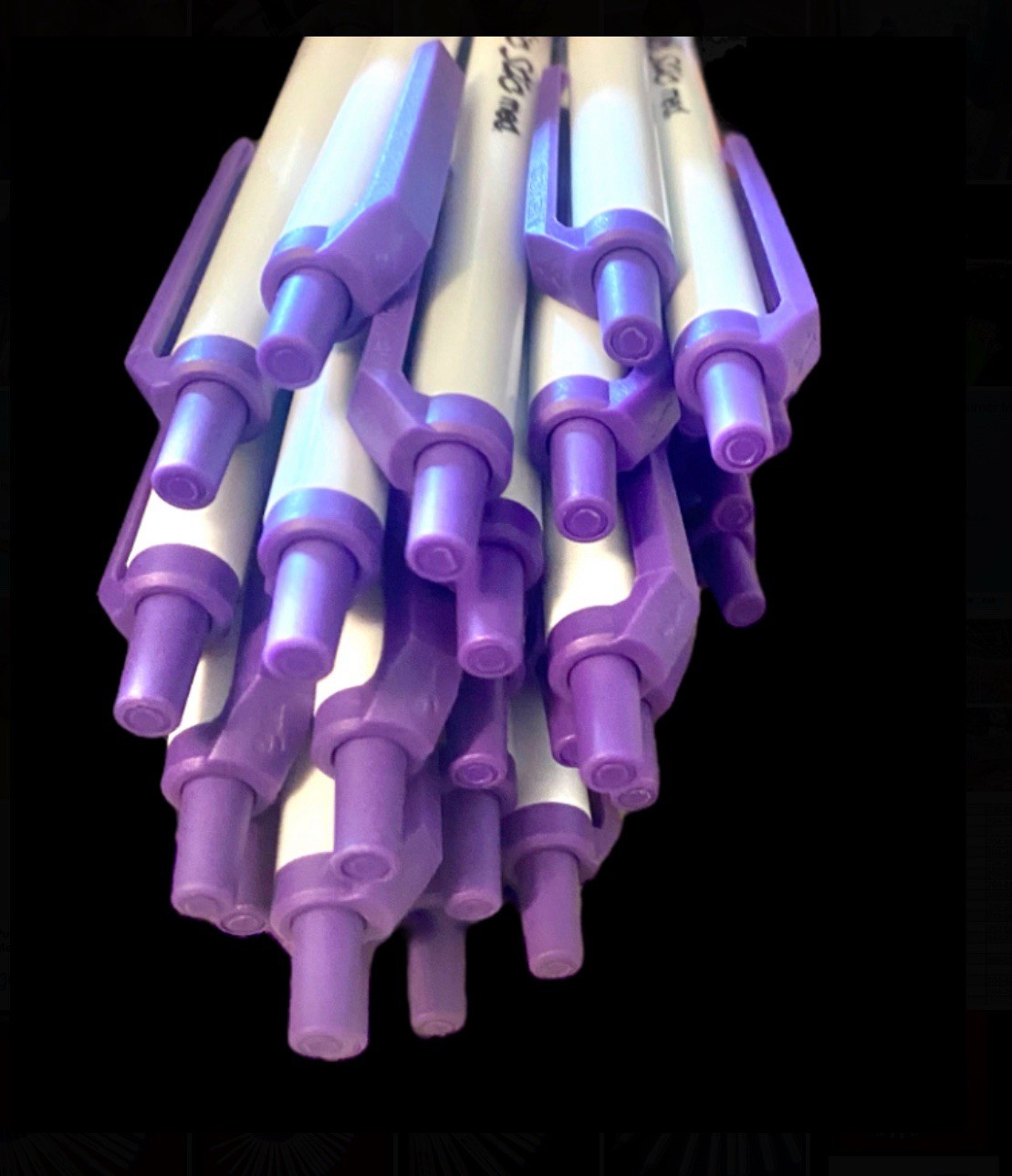 30ct BIC Clic Stic Pens Purple Ink, Medium Tip ( Limited Edition)