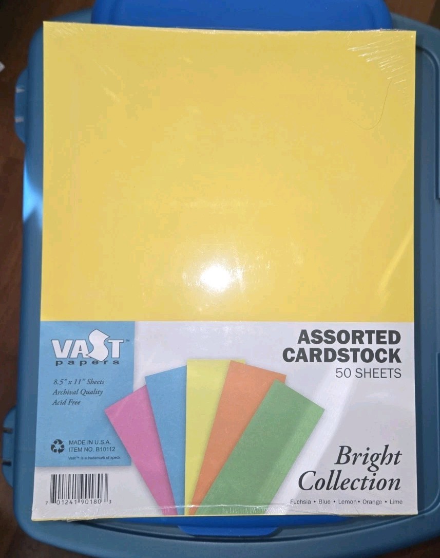 Colored Cardstock, 8.5″ x 11″, 50 Sheets Paper