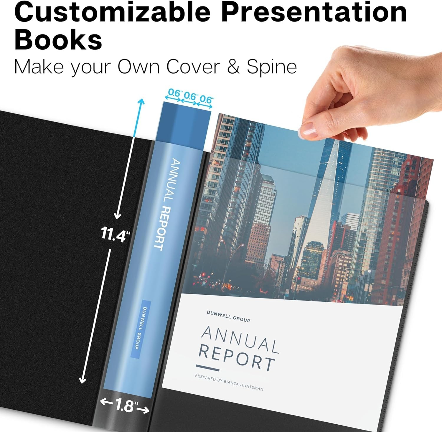Presentation Binder 24-Pocket, Displays 48 Pages, 8.5×11 Portfolio Binder wit…