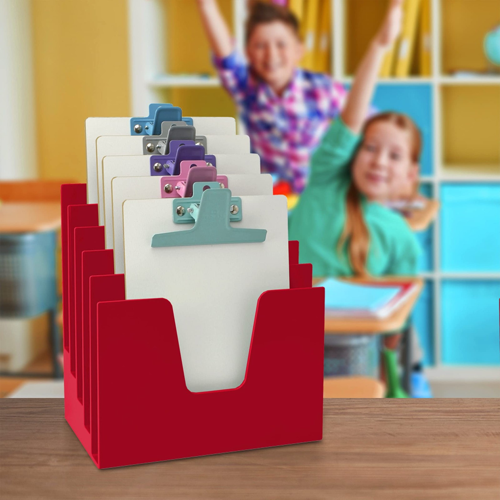 5 Section Incline File Sorter Organizer, Mail, Folder, Letter Desk Organizer,…