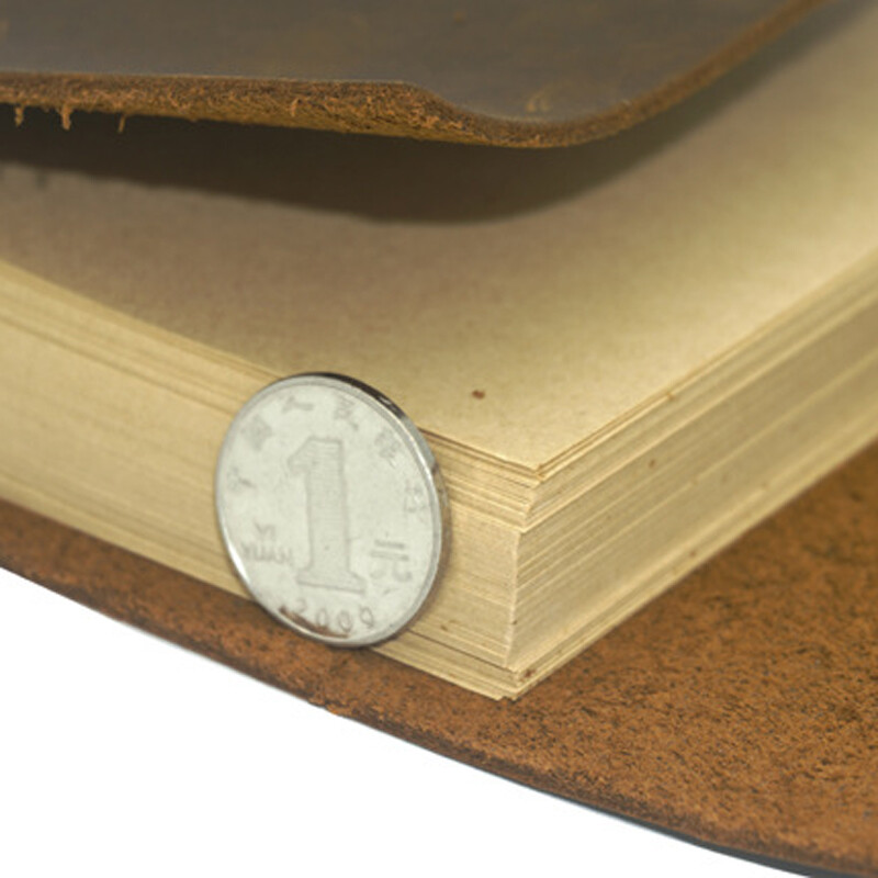 Handmade Crazy Horse Leather Cover Vintage NoteBook Diary Journal Travel Notepad