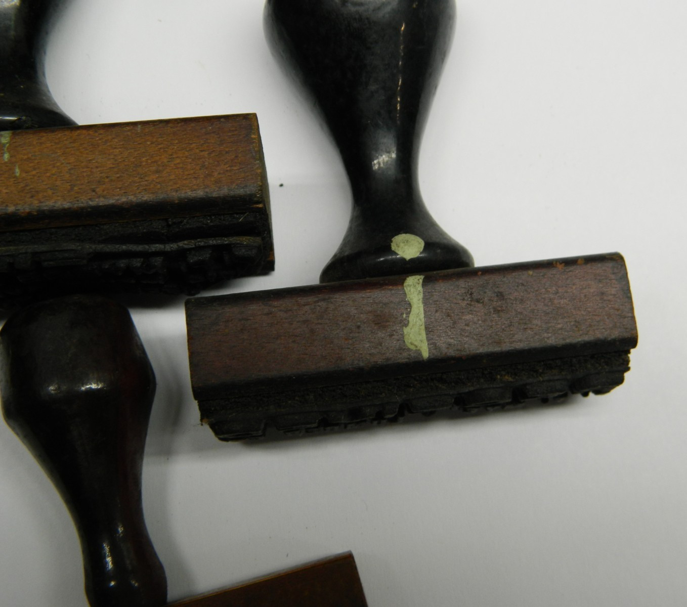 Vtg Office Rubber Stamps PF Myers Lumber Jeffersonville Indiana