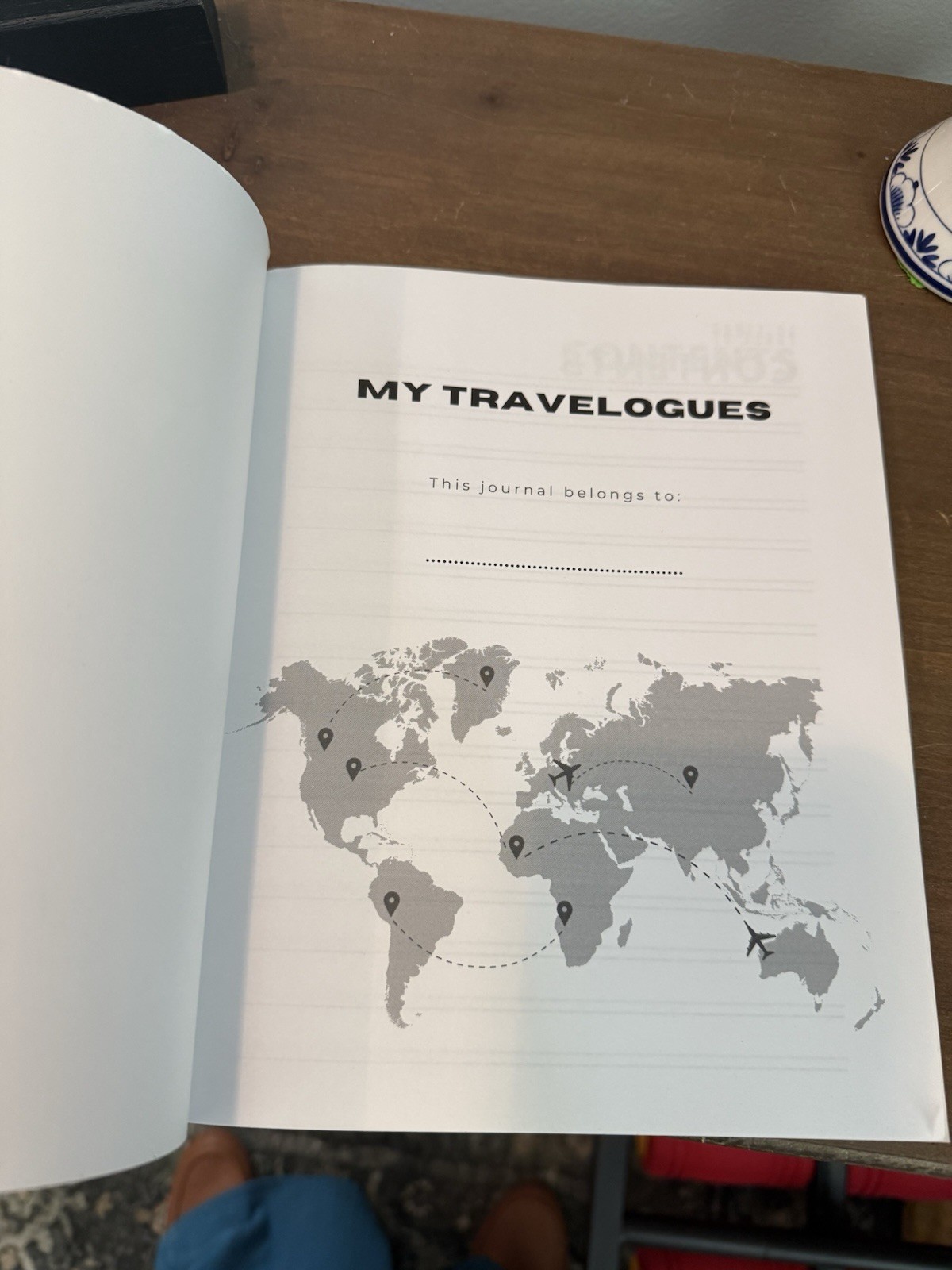 My Travelogues Illustrated Travel Journal/Notebook (Blank), Cardboard Cover
