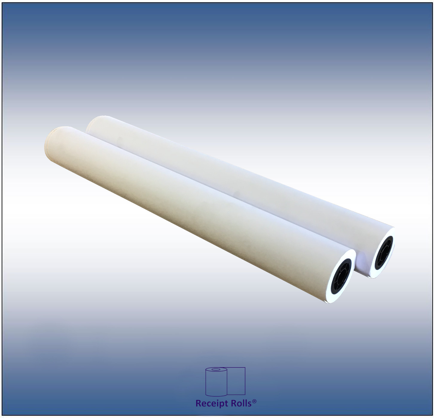 2 Rolls 42″ x 300′ 20# Bond Inkjet Plotter Paper Rolls for HP DesignJet 2″ Core
