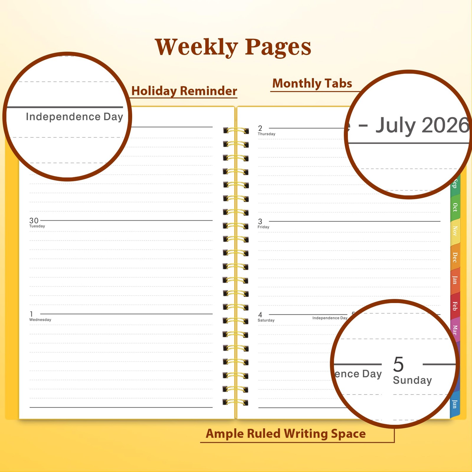 Planner 2026-2027 – Academic Planner 2026-2027, Jul 2026 – Jun 2026, 6.25″ × …