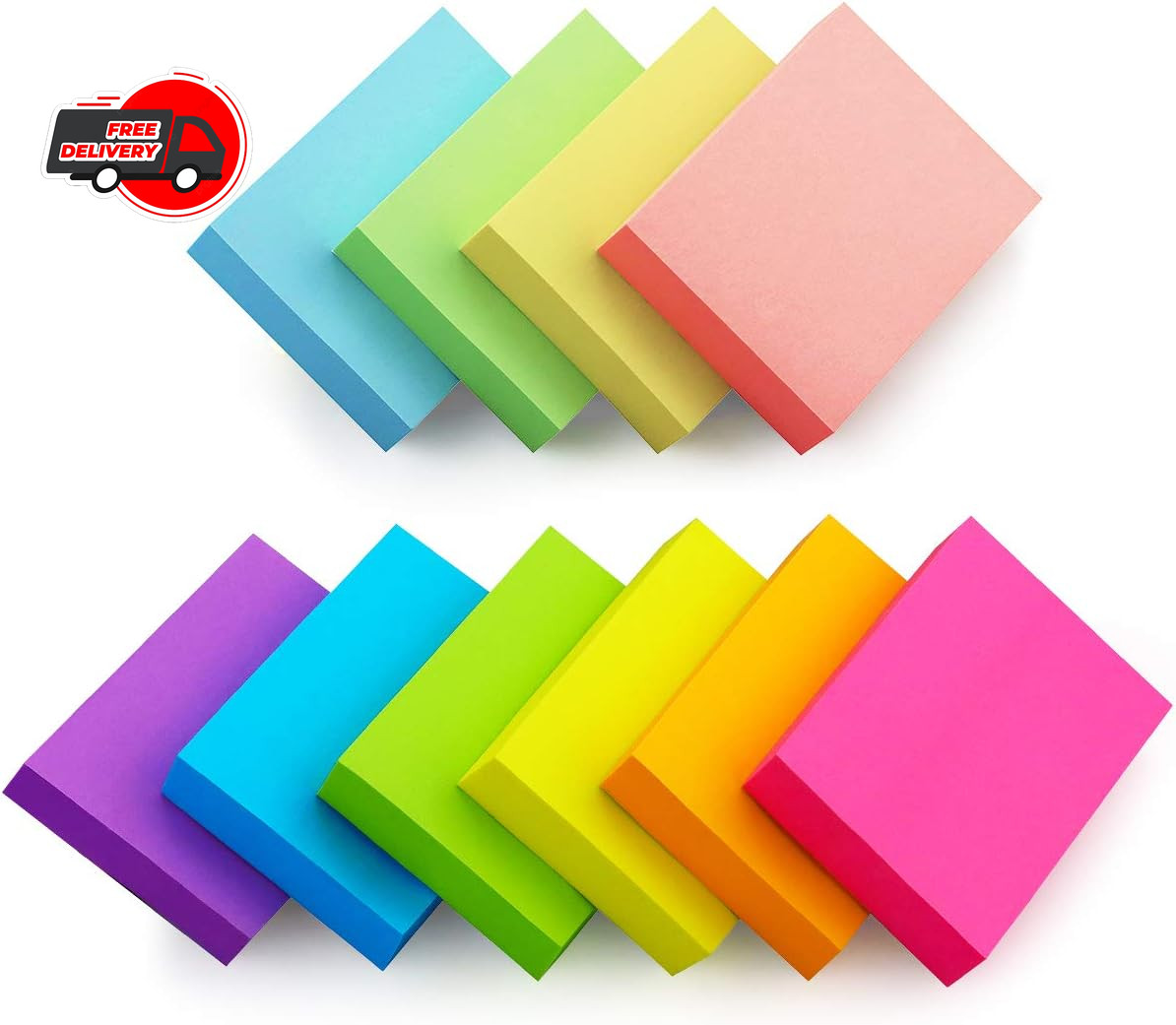 20 Pads Post It Notes 10 Colors 1.5 x 2 Inches Small Post It Notes 100 Sheets