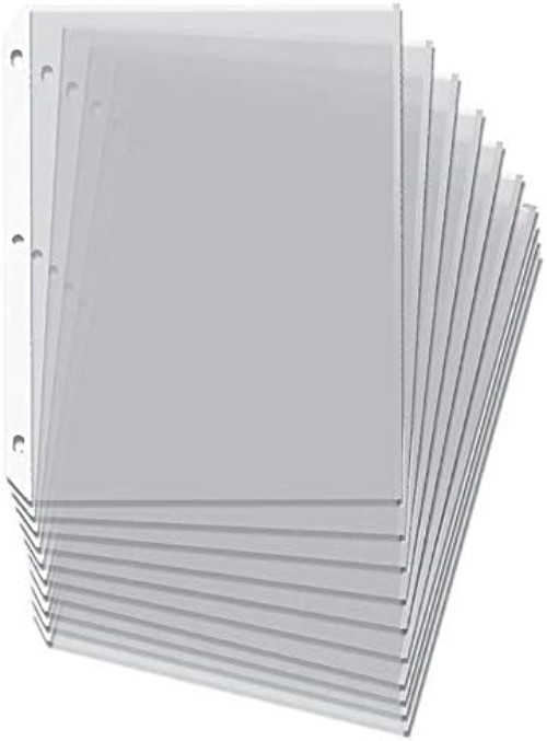 Non-Glaring Polypropylene Sheet Protectors, 200 Pack for Easy Document Access