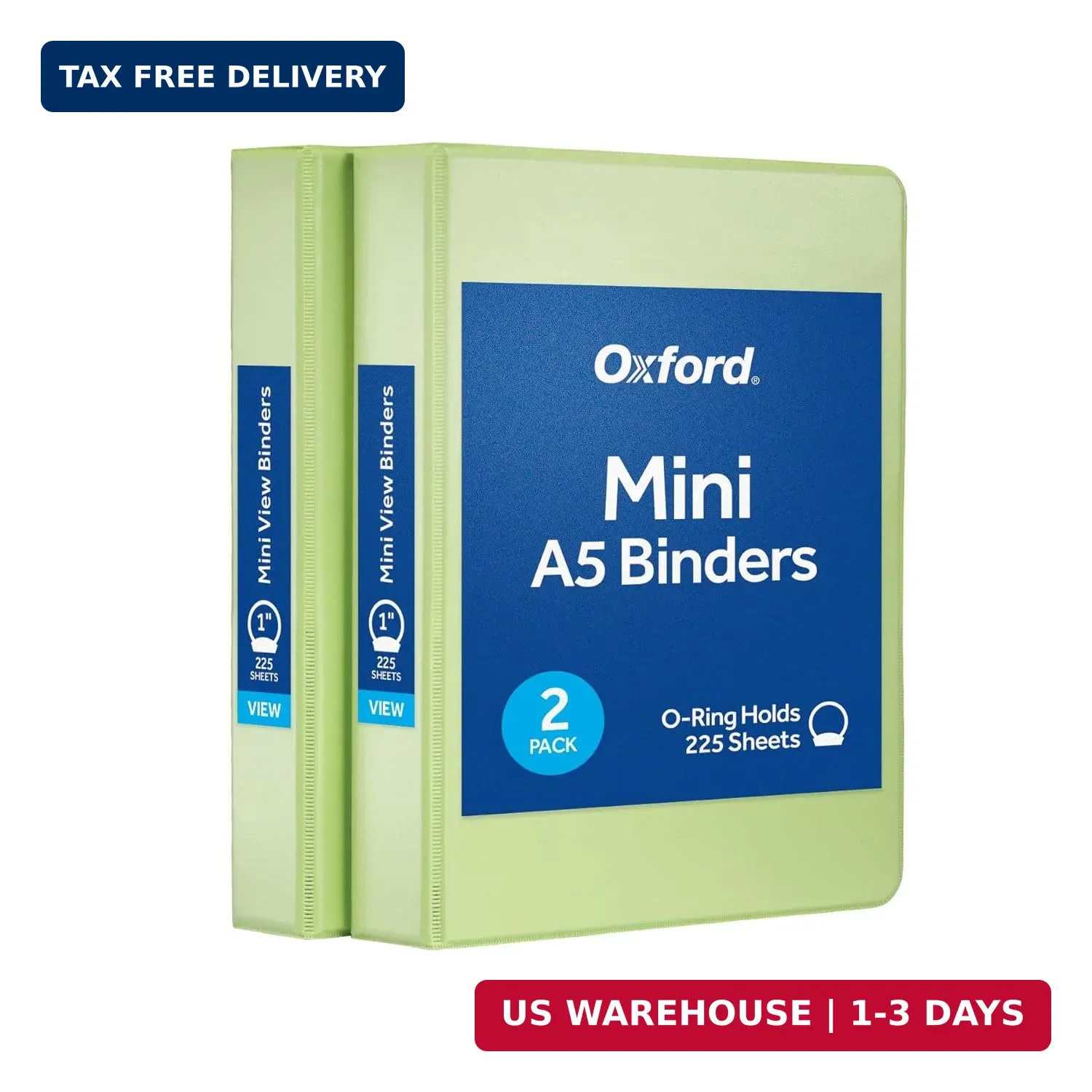 Oxford Mini View Binders, 1″ Round Rings, Small Binders for School or Office, Ho