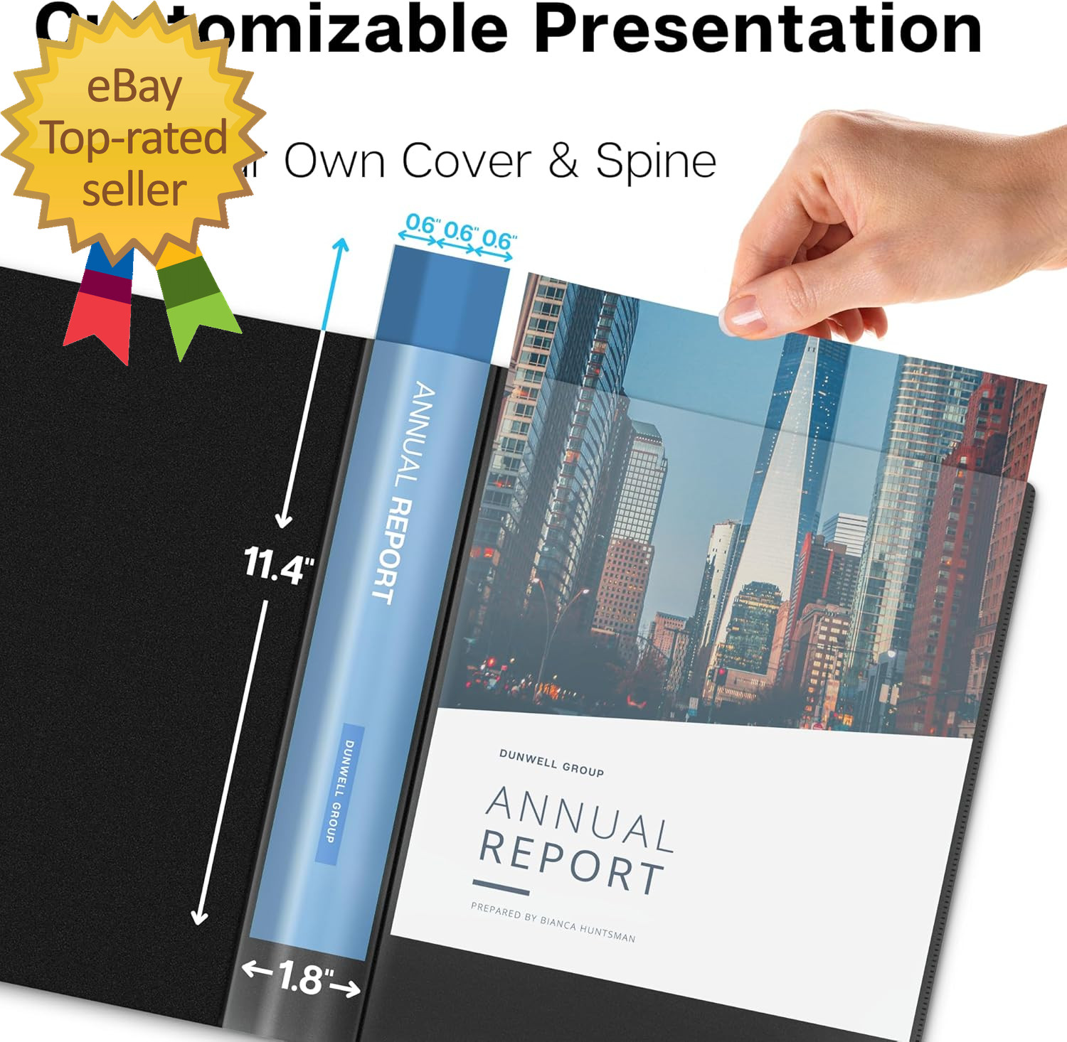 Presentation Binder 24-Pocket Displays 48 Pages 8.5X11 Portfolio Binder