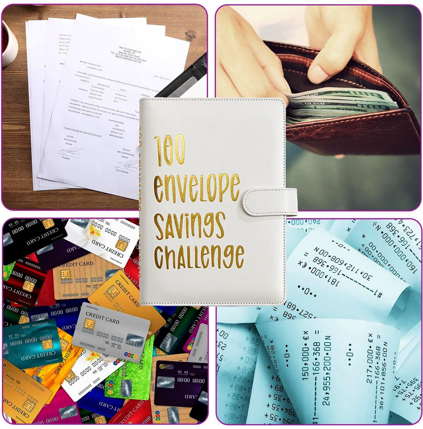 100 Envelopes Money Saving Challenge 100 Envelope Challenge Binder Easy and F…
