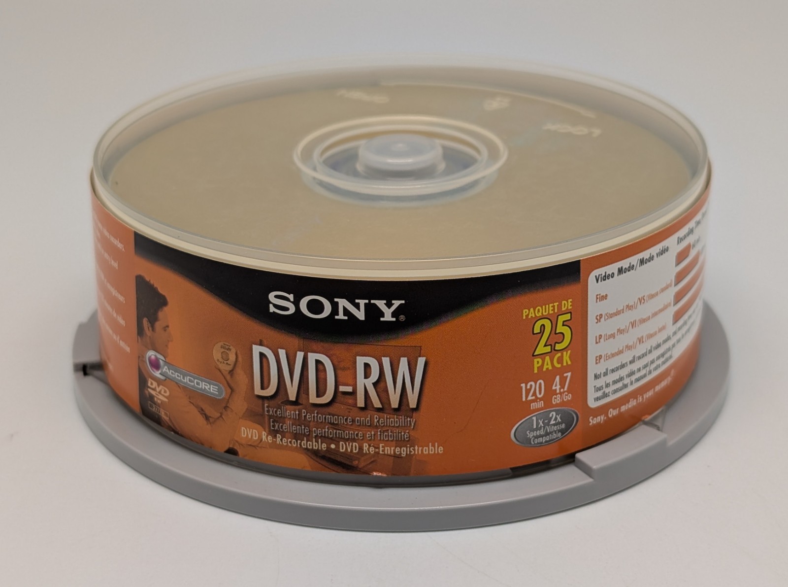 *Opened: 24 Discs Remain* Sony DVD-RW 4.7GB 120Min 1x-2x Blank Rewritable Discs