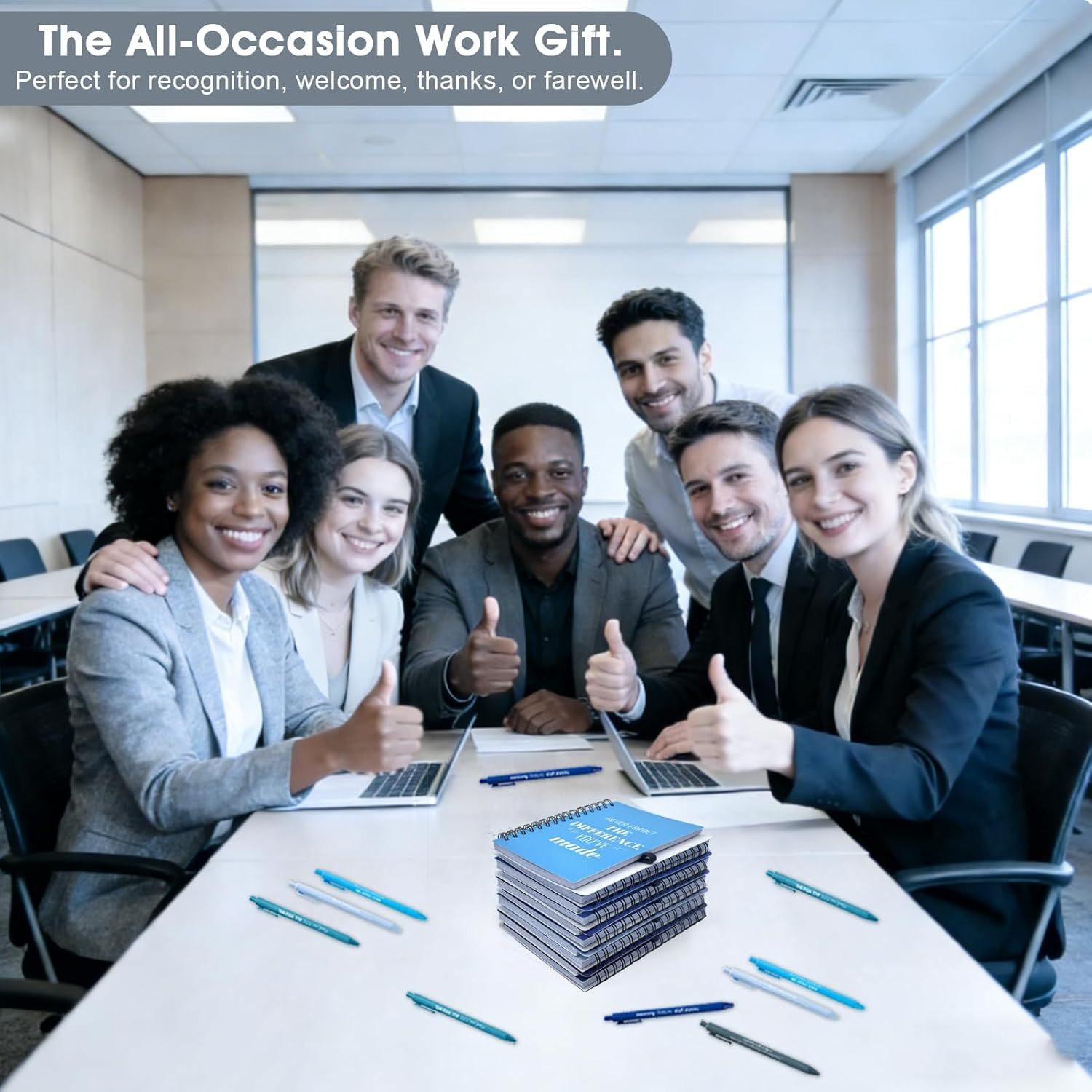 10 Sets/20 Pcs Employee Appreciation Gifts Bulk – Inspirational Notebooks with M