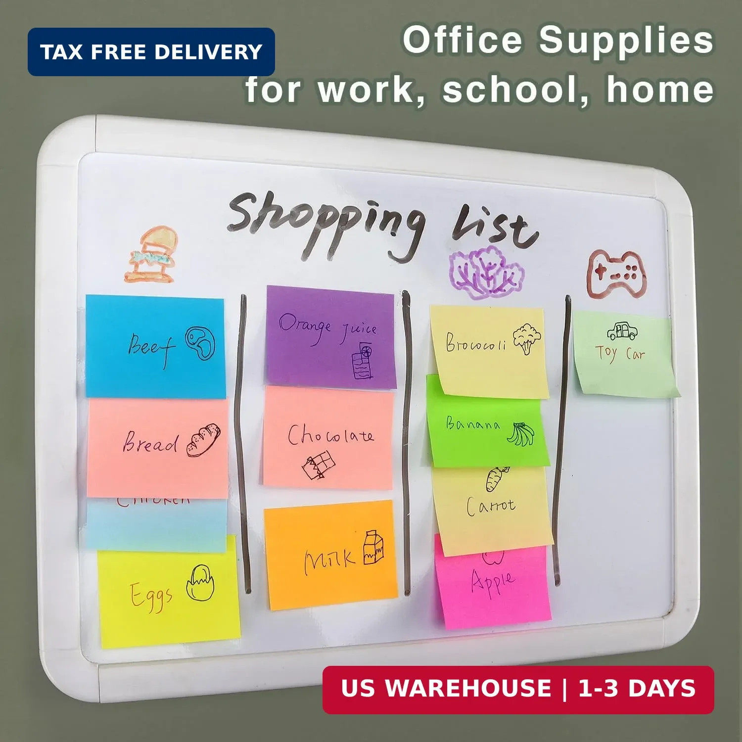 20 Pads Post It Notes 10 Colors 1.5 x 2 Inches Small Post It Notes 100 Sheets