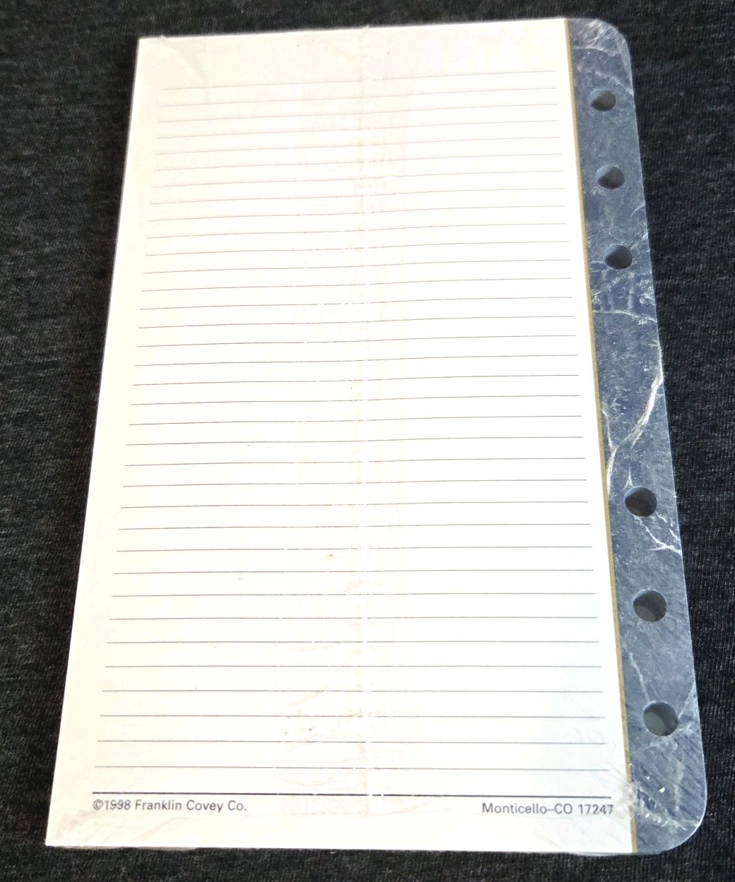 NEW 1998 Franklin Covey 50 Lined Compact Pages 4.25″ x 6.75″ Refills #17247