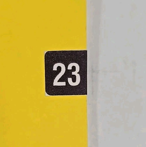 Year 2023 Purple Color Code End Tab File Folder Labels 1″ x 1/2″ Lot of 50 Smead
