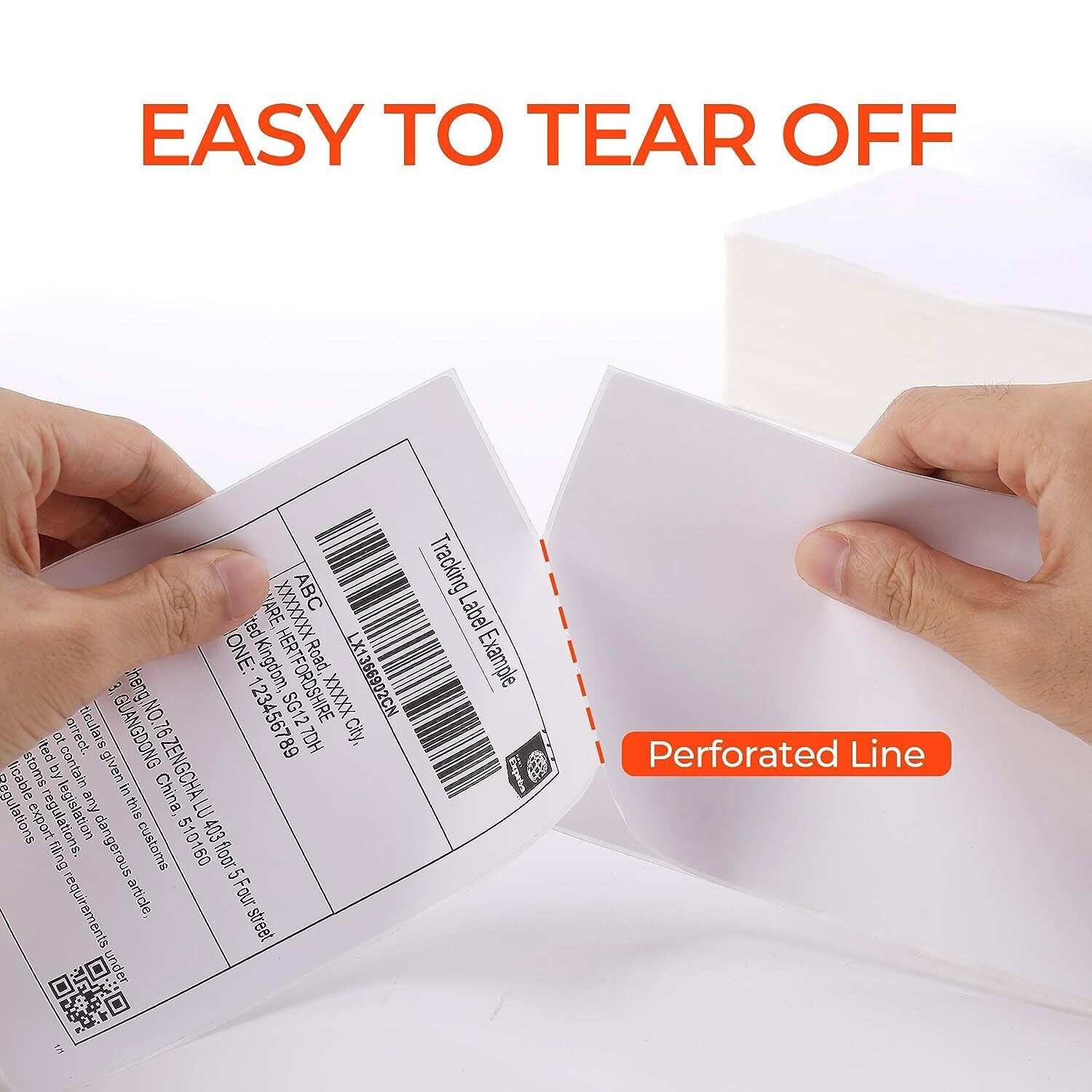 500 Fanfold 4″ x 6″ Direct Thermal Labels Perforated for Zebra Rollo MUNBYN UPS