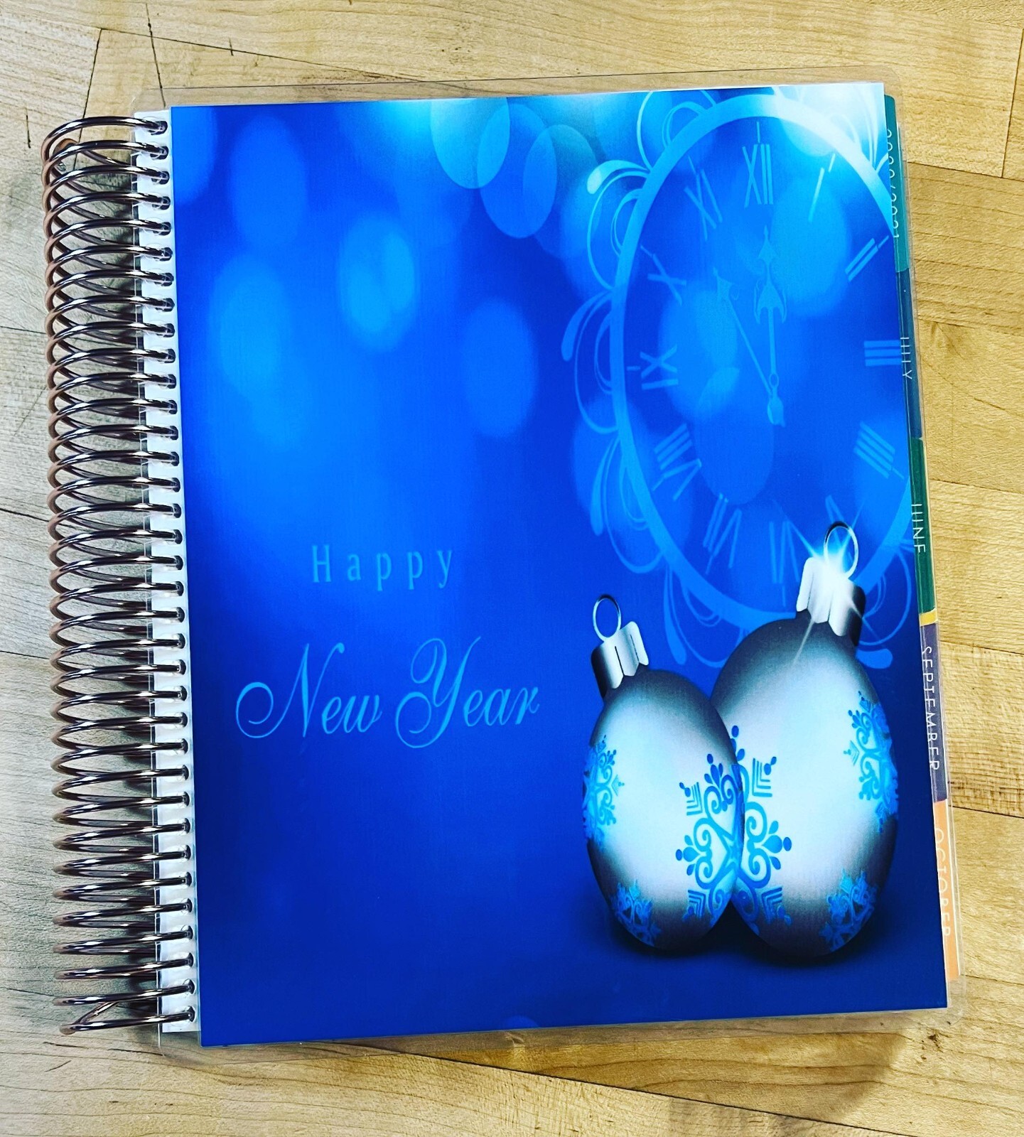 Happy New Year Holiday Winter Front/Back Cover Set 4 use w Erin Condren Planner