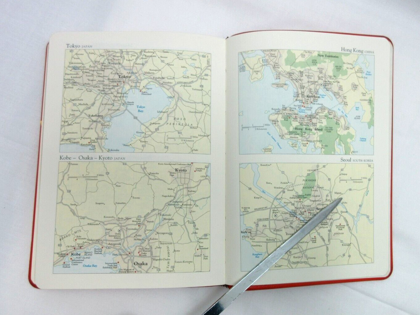 Address Book w Tabs Desk Size 5×7″ Leather Softcover Graphic Image Green