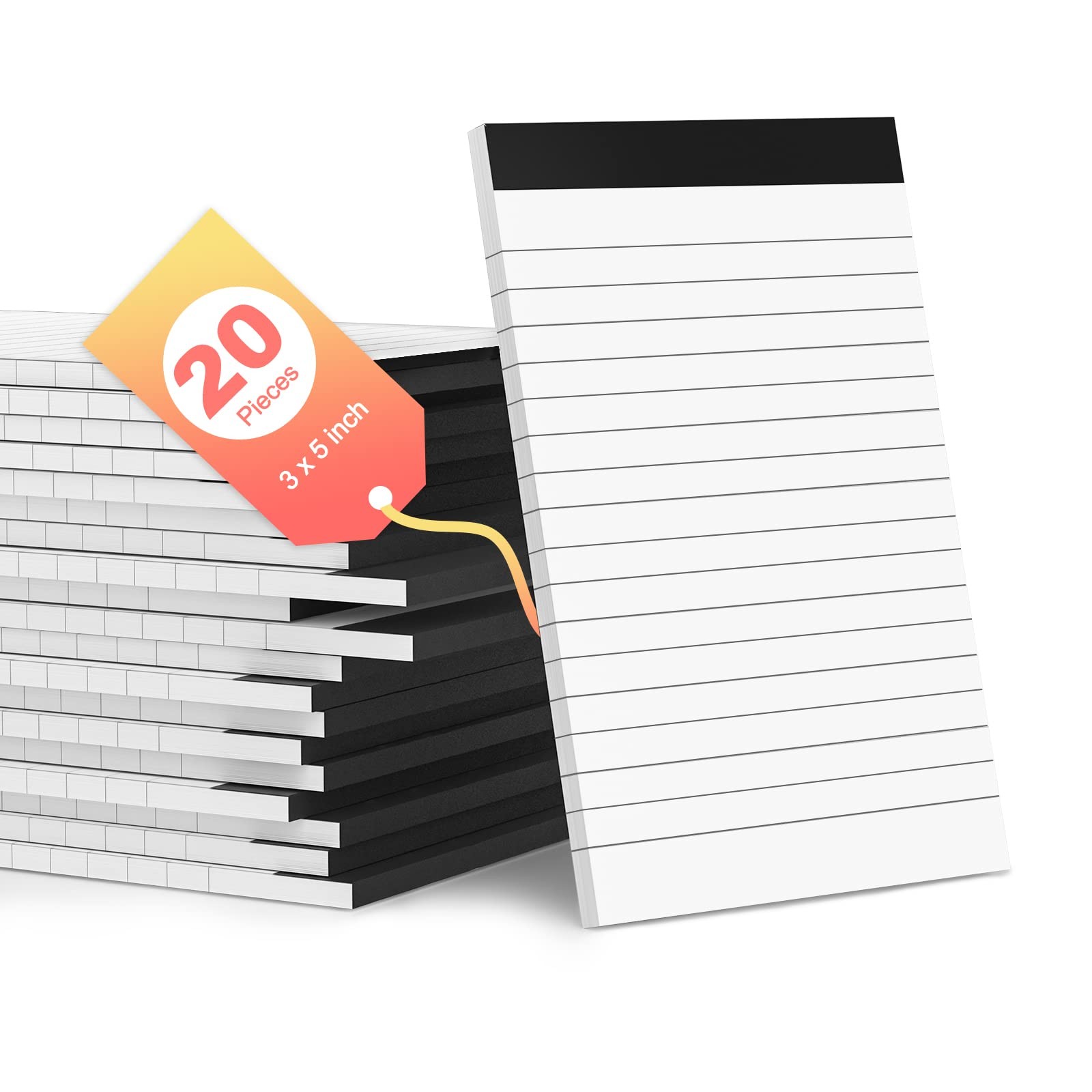20 Pack Small Notepads Refills Memo Pads 3 x 5 Inch Lined Writing Note Pads w…