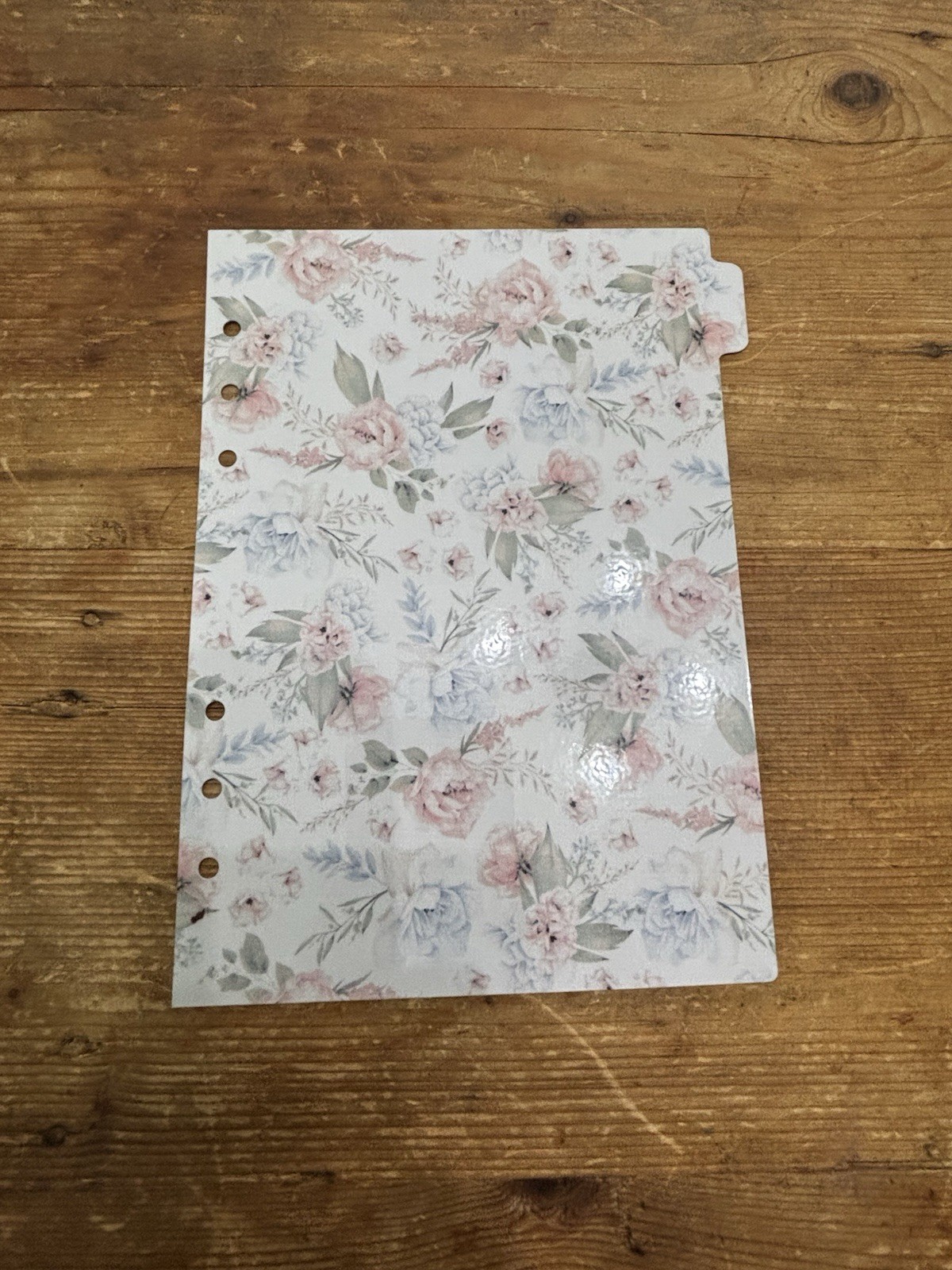 Handmade A5 Planner Tabbed Dividers; Set of 6; Double sided and Laminated
