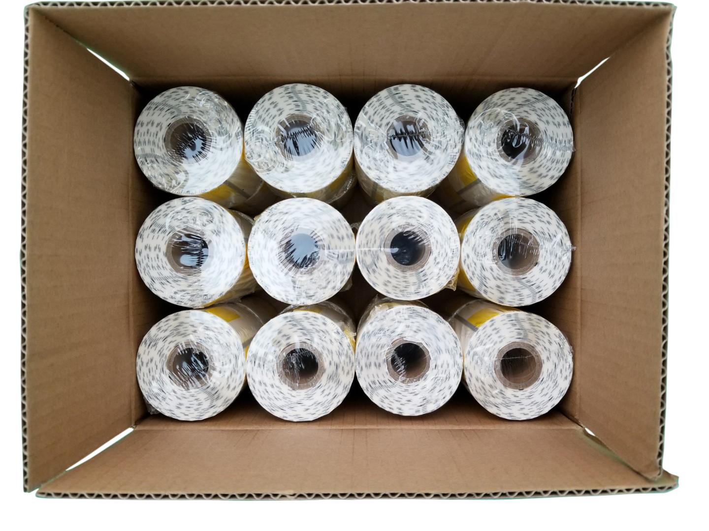 Zebra 2 5/8 x 1 1/8 POLYPRO 4000D Yellow Price tag, 500Label/Roll, 24Roll/Box