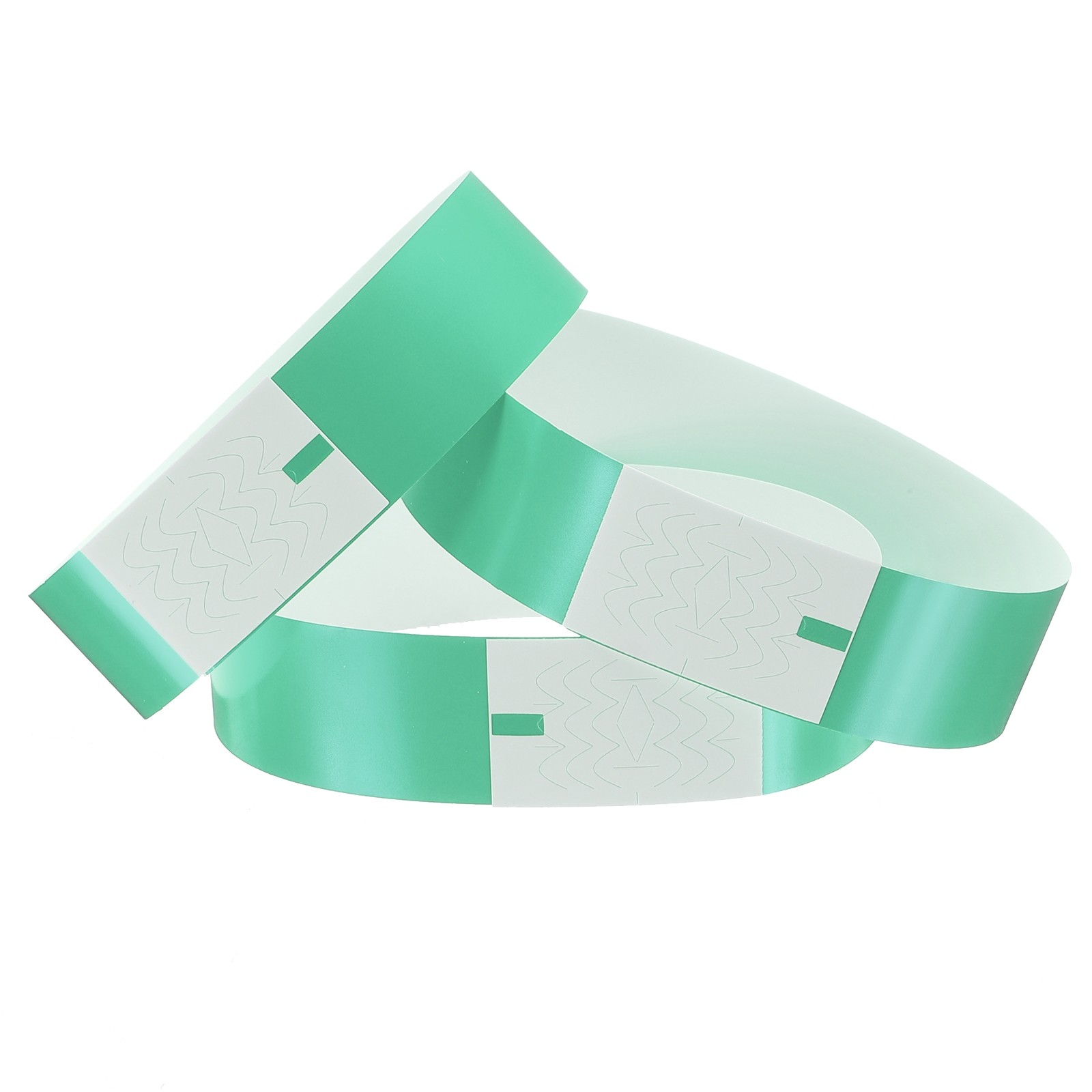 100Pcs Paper Wristbands Waterproof Bulk Bracelet for Events(Light Green)