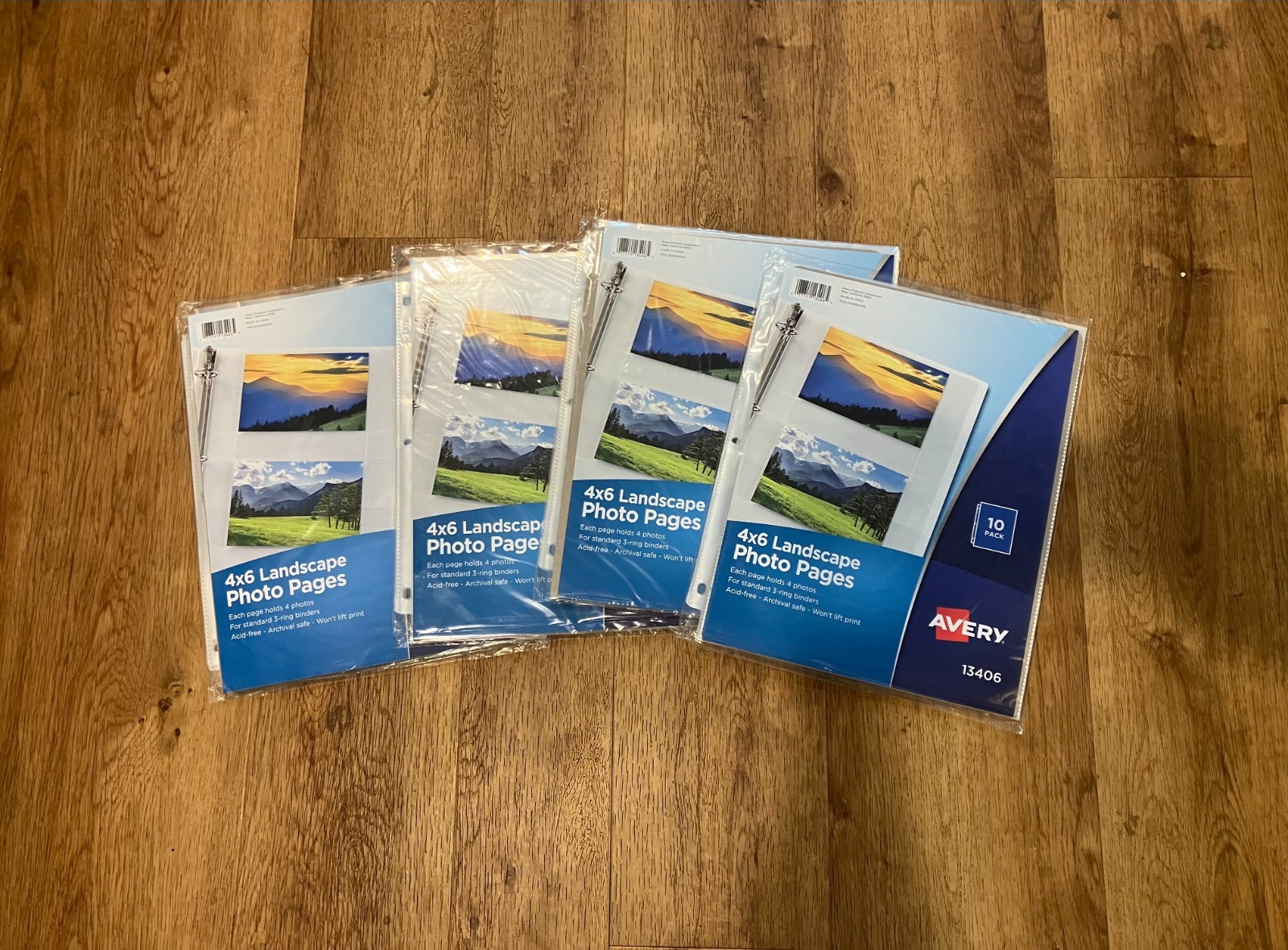 4 packs of Avery 13406 4X6 Photo Pages Brand New- Sealed
