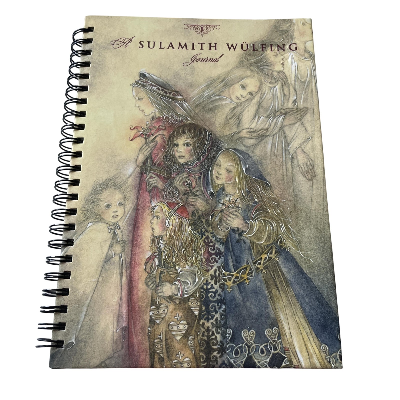Amber Lotus Sulamith Wulfing Journal A5 Spiral Notebook Art Nouveau VINTAGE 2001