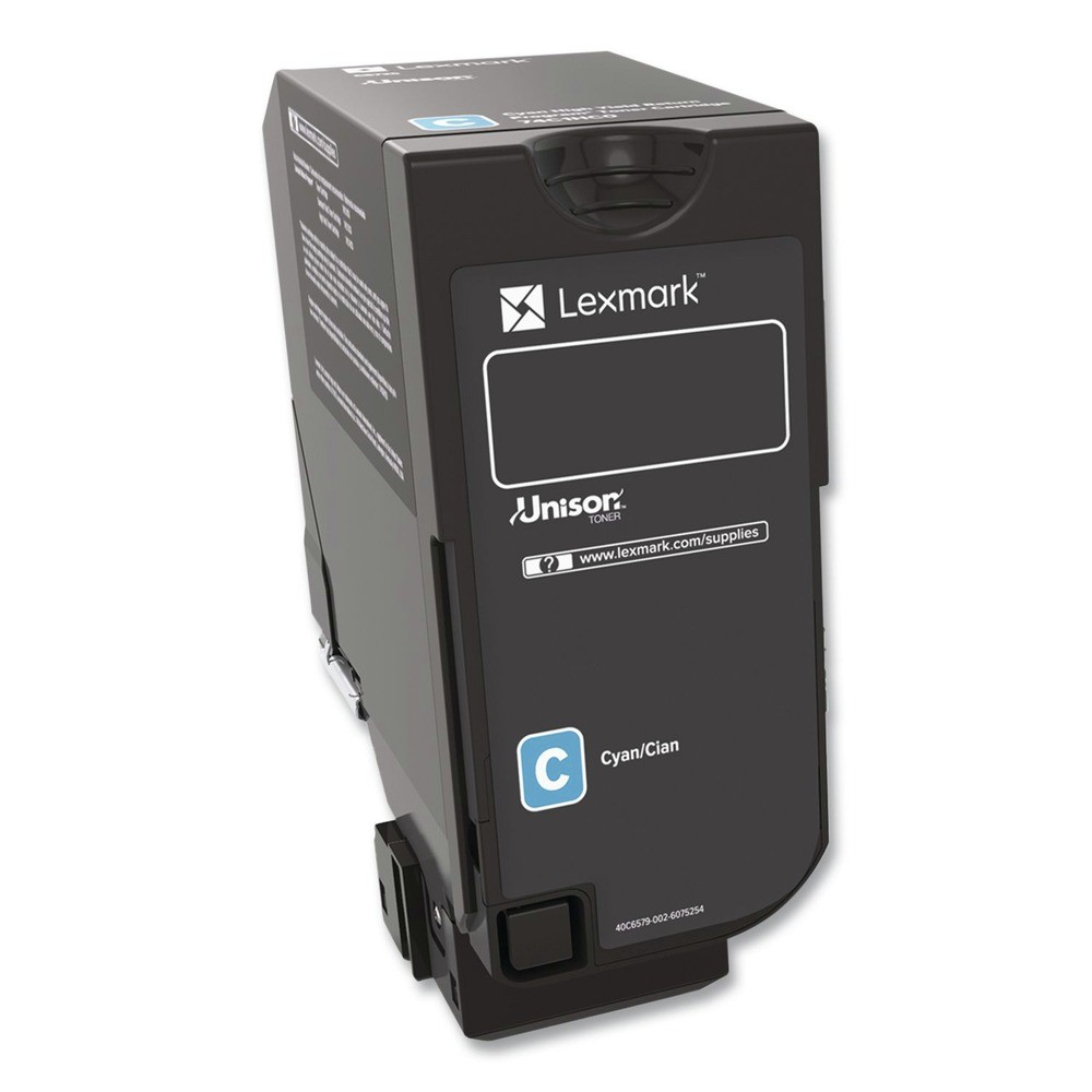 Lexmark 74C0HCG 12,000 Page-Yield High-Yield Toner – Cyan New