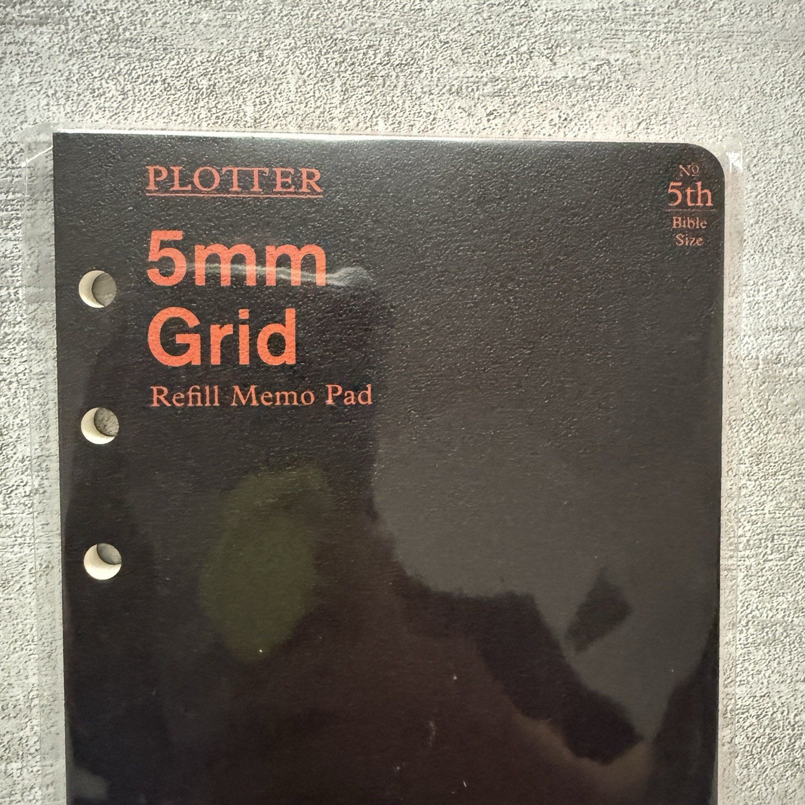 PLOTTER 5th Anniversary Limited Edition Refill Memo Pad 80 Sheets Bible Size