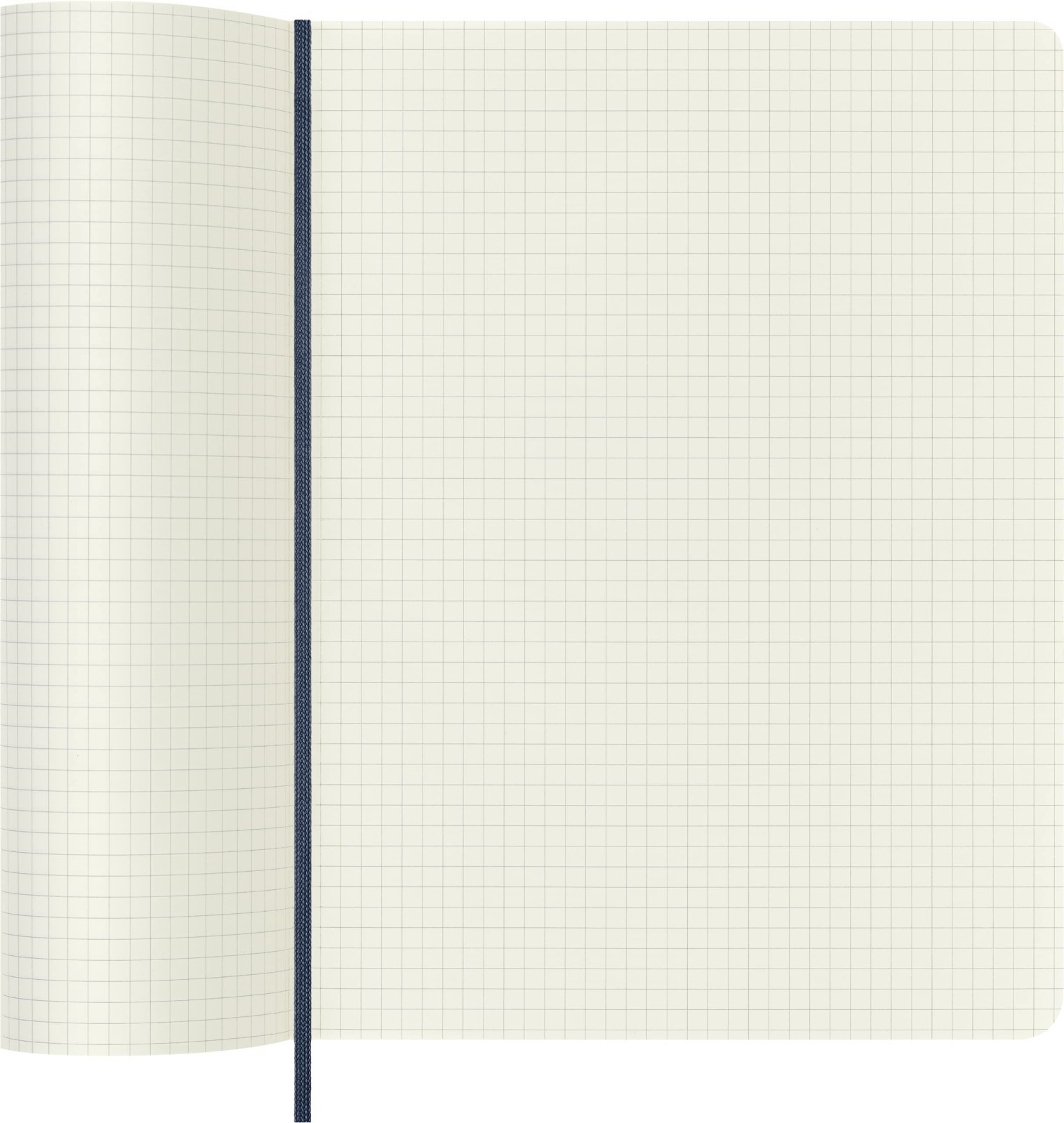 Moleskine Soft Cover Squared Notebook Extra Large (7.5 X 9.75) Blue, 1 or 2 pack