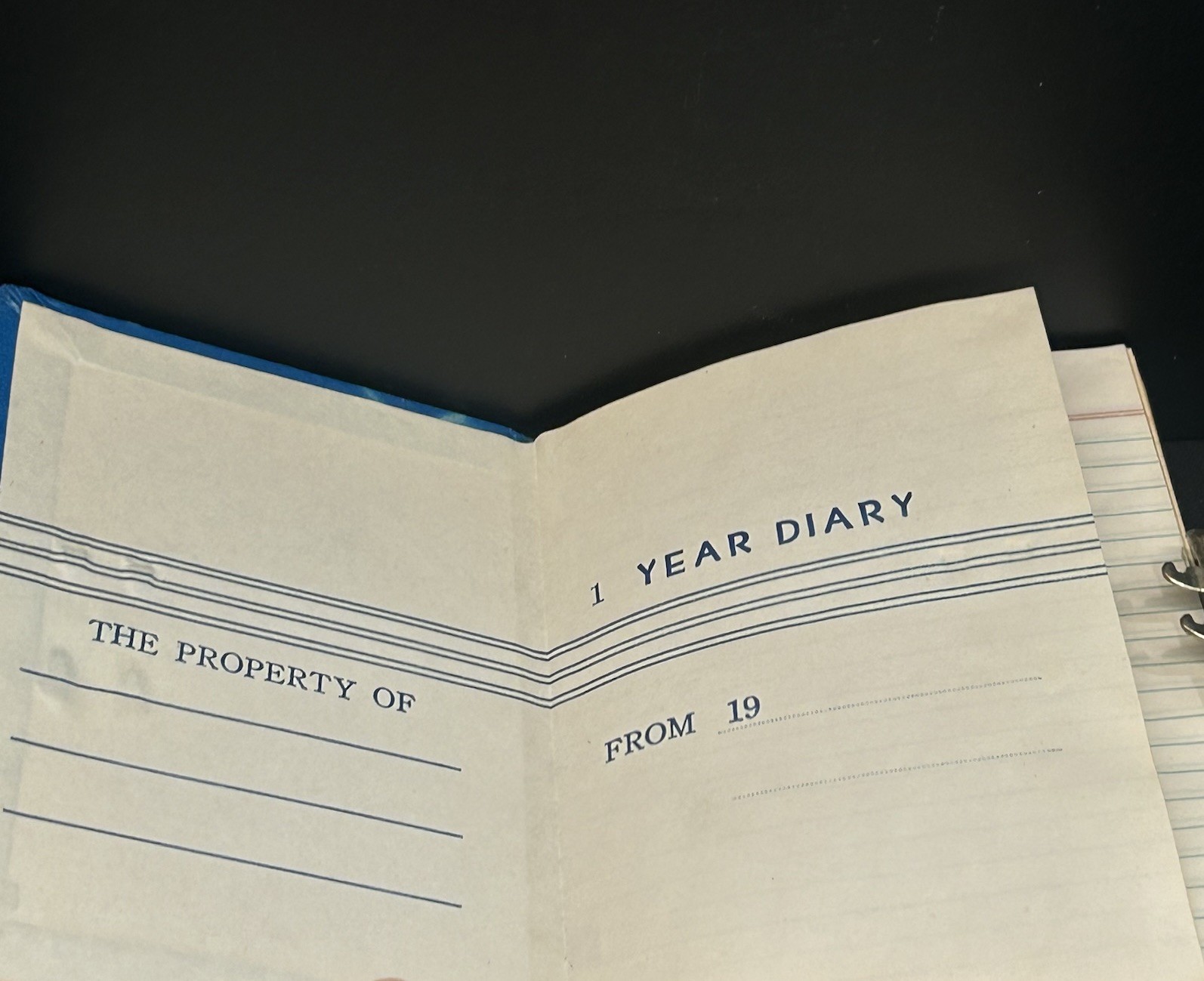 Vintage One Year Diary With Lock And Keys, Unused READ BELOW