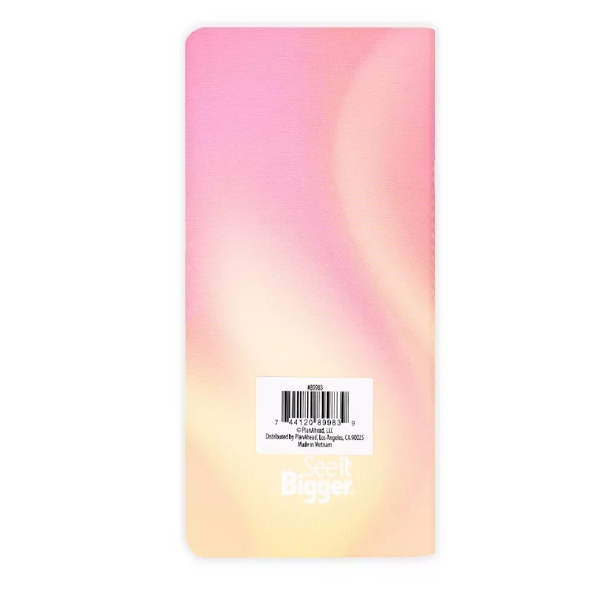 NEW! See It Bigger 3.75″x6.75″ 2 Year 2026-2027 Gold/Pink Monthly Pocket Planner