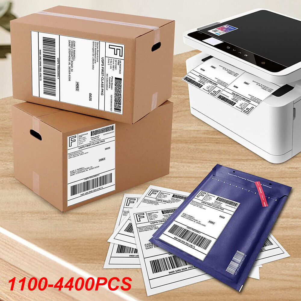 220-11000 Shipping Labels 8.5″x5.5″ Half Sheets Blank Self Adhesive 2 Per Sheet