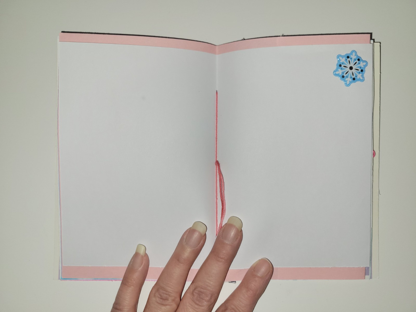 Handmade Mini Greeting Card Junk Journals 2-pack Winter Pastel