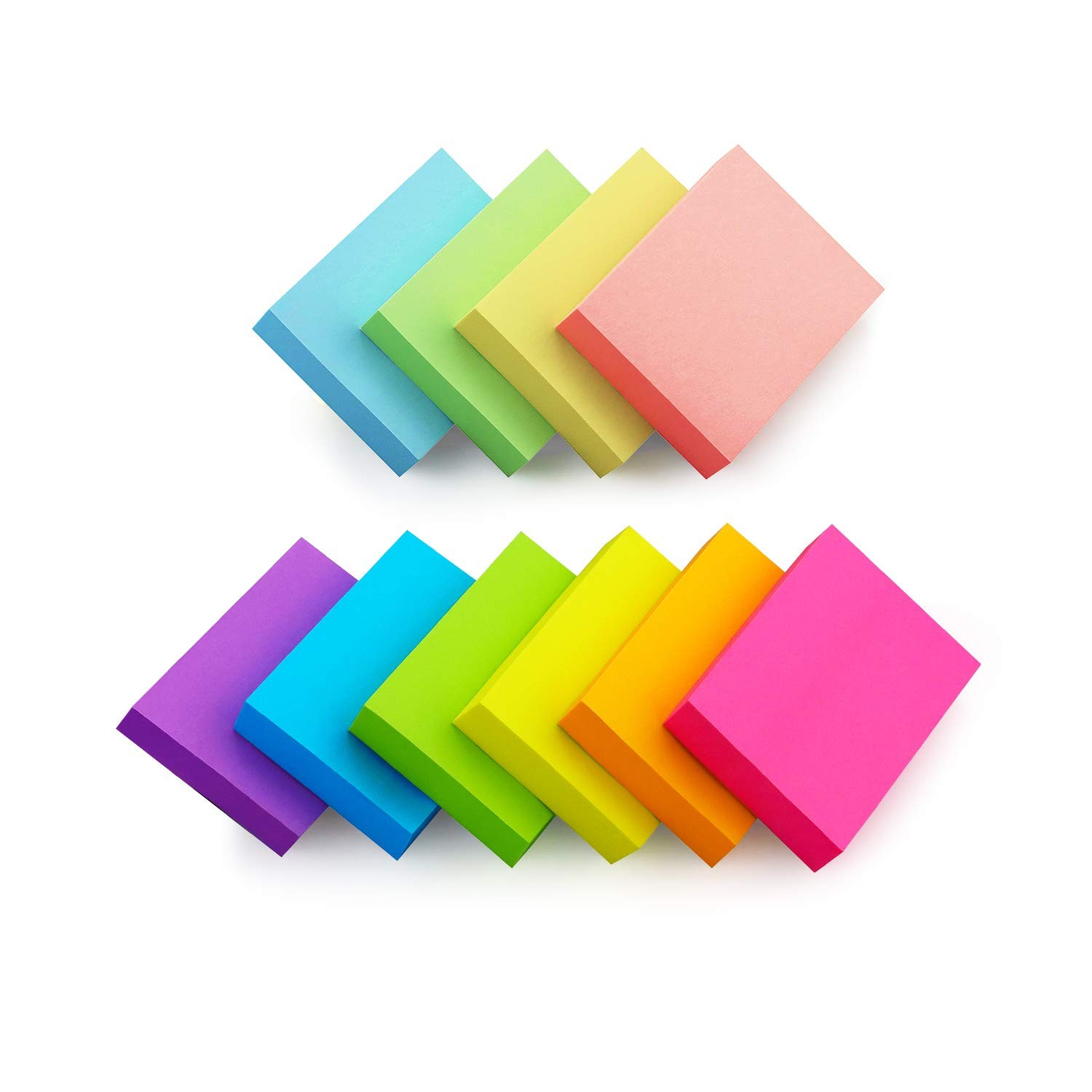 30 Pads Post It Notes 10 Colors 1.5 x 2 Inches Small Post It Notes 100 Sheets