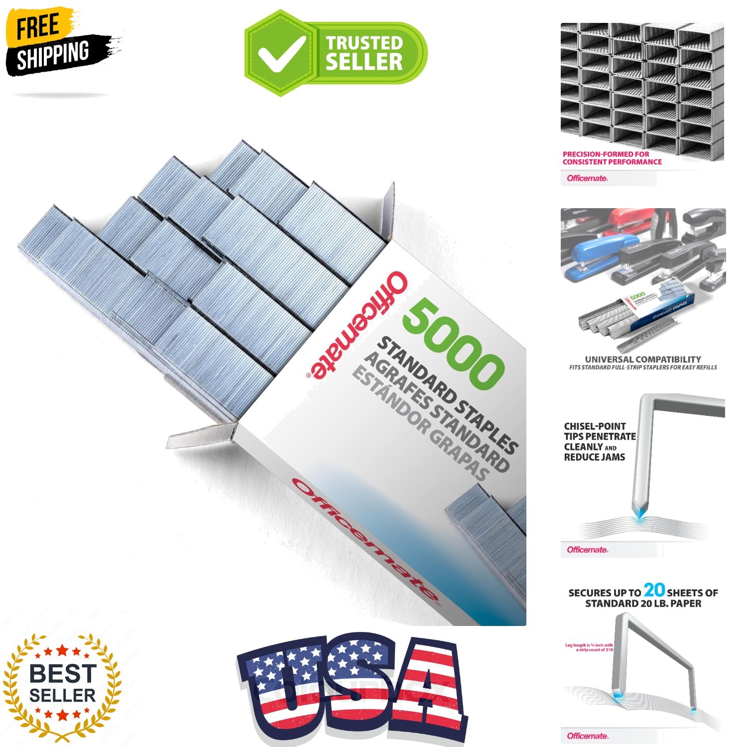 Standard Chisel Point Staples