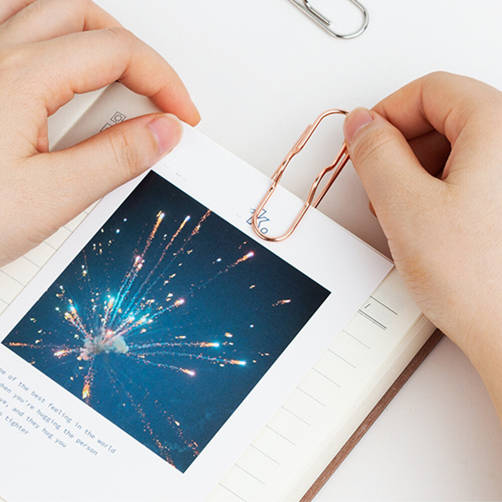 Paper Fix Clips Paper Clips Pen Holder Clips Notebook Pin Multifunctional Met❄