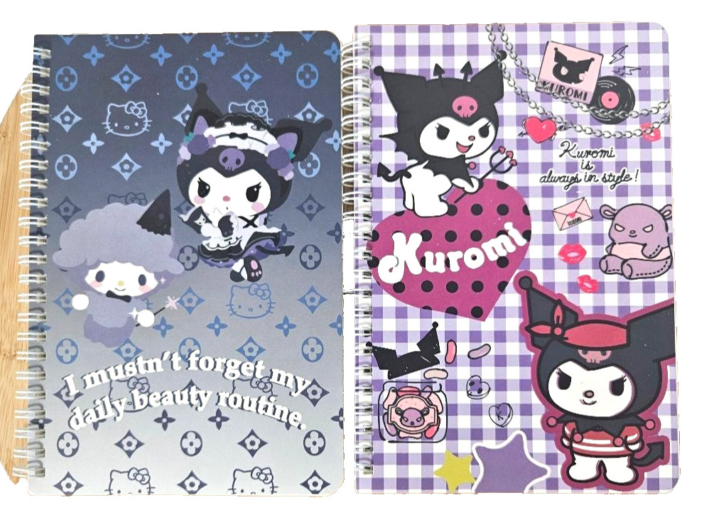 New Unbranded Devil Cat Medium 2 Pack Spiral Notebooks – 8.15 in X 5.51 in