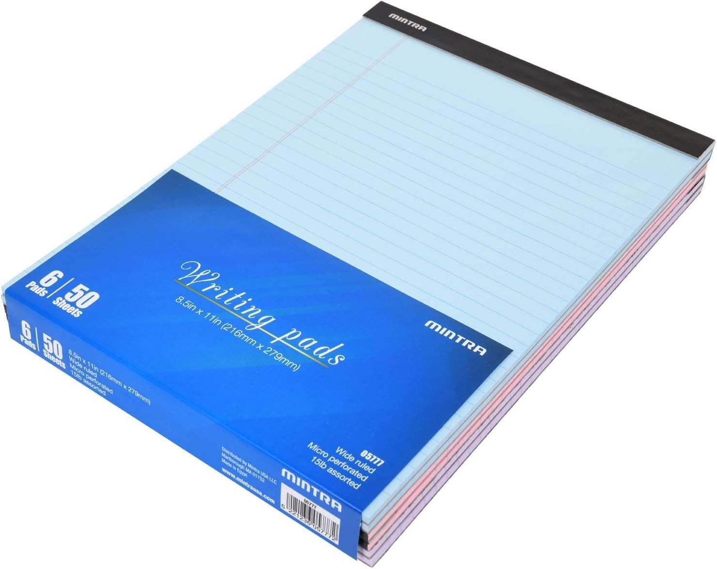 Legal Pads – BASIC PASTEL 6pk, 8.5in x 11in, NARROW RULED Download Images ×Pr…