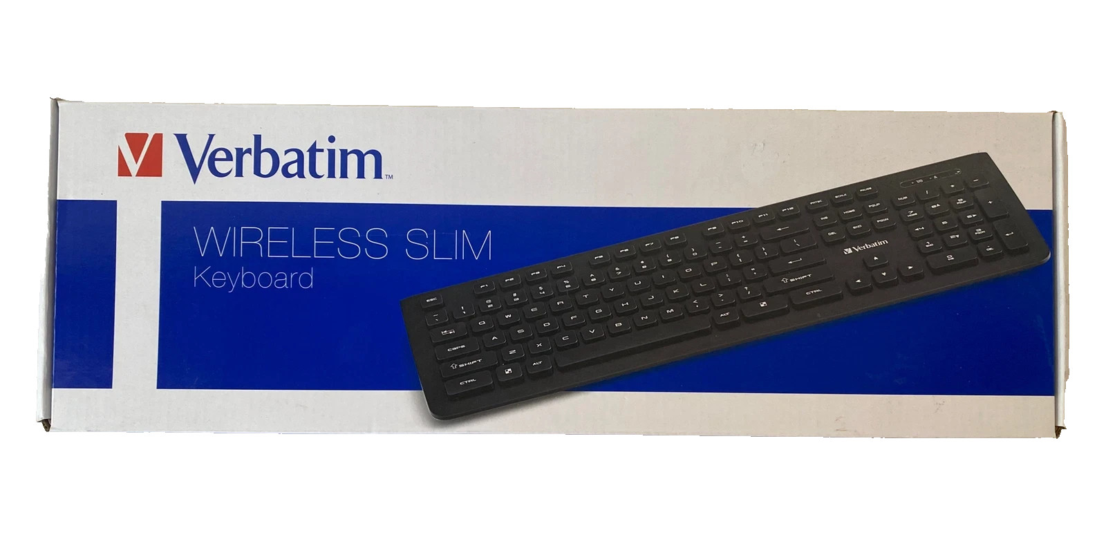 Verbatim Wireless Slim Keyboard 103 Keys Black 99793 Brand New