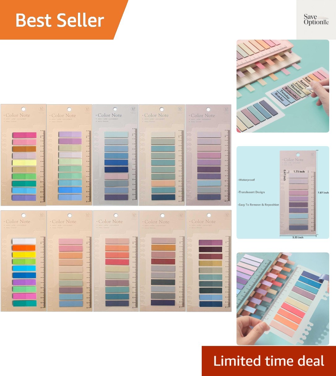 2000pcs Books Tabs for Annotating,Sticky Tabs Clear Sticky Notes,Page Markers…