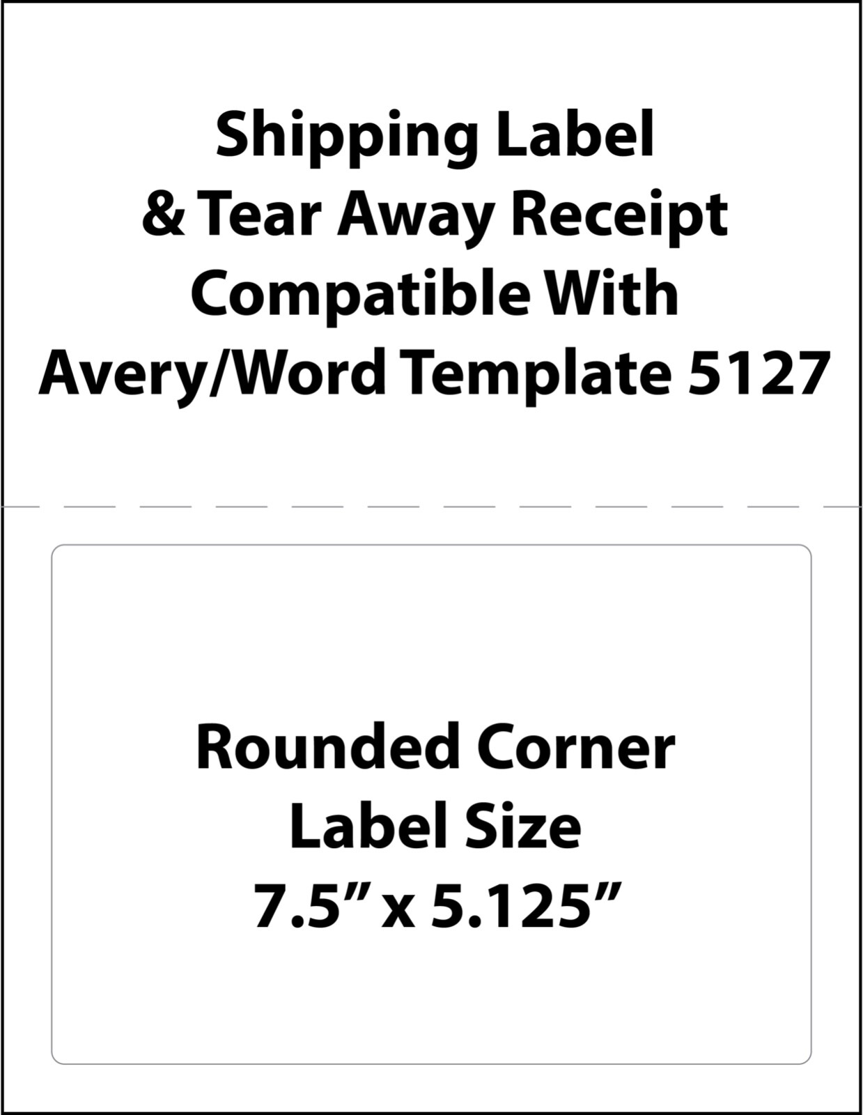 100 FedEx Shipping Labels. Tear off Receipt. Laser Ink Jet compatible 5327 5127
