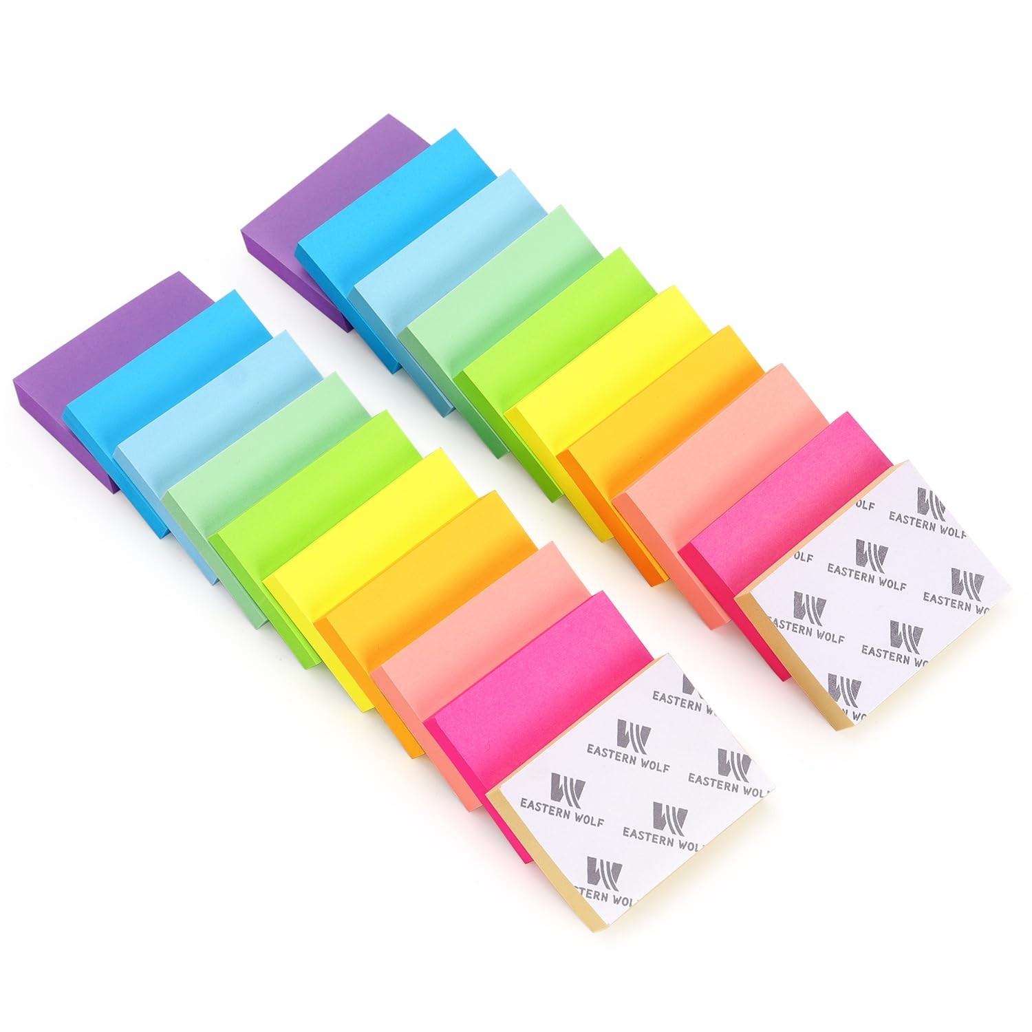 20 Pads Post It Notes 10 Colors 1.5 x 2 Inches Small Post It Notes 100 Sheets…