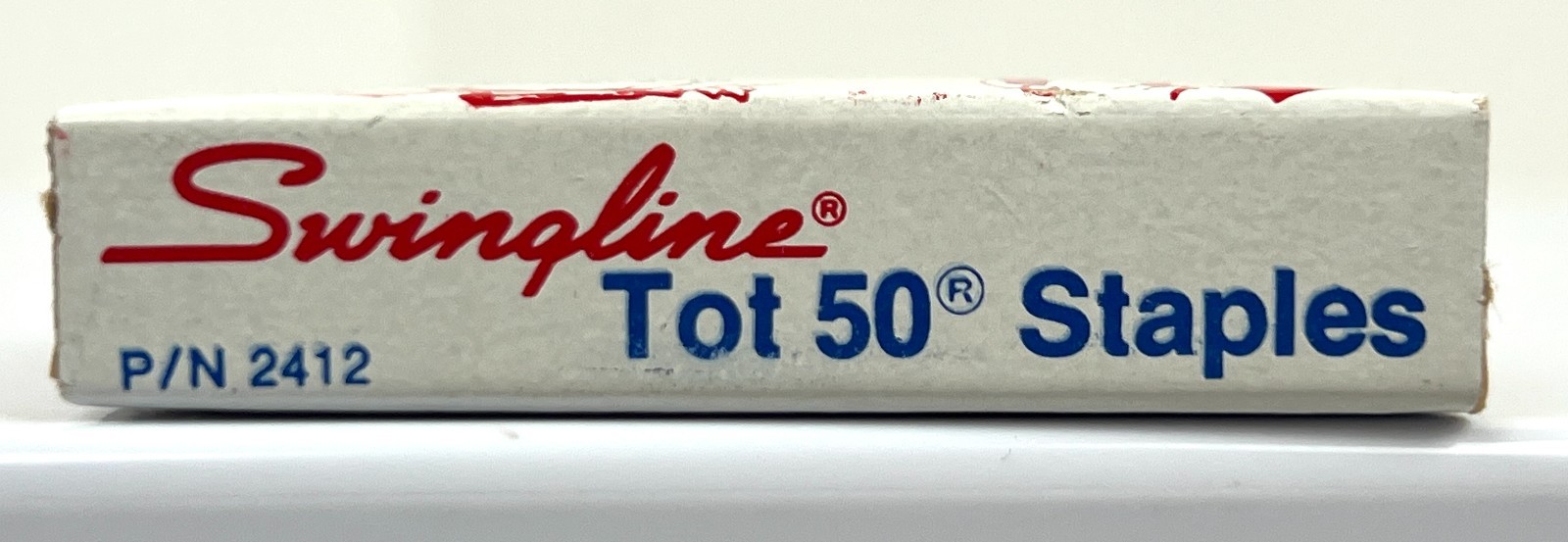 Vtg Red Swingline Tot 50 Mini Stapler & Staples Travel Minimalist Unused Small