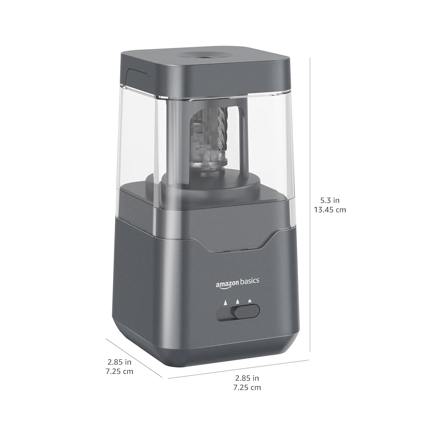 Portable Electric Pencil Sharpener, Easy to Use, Versatile, Helical Blade, Auto