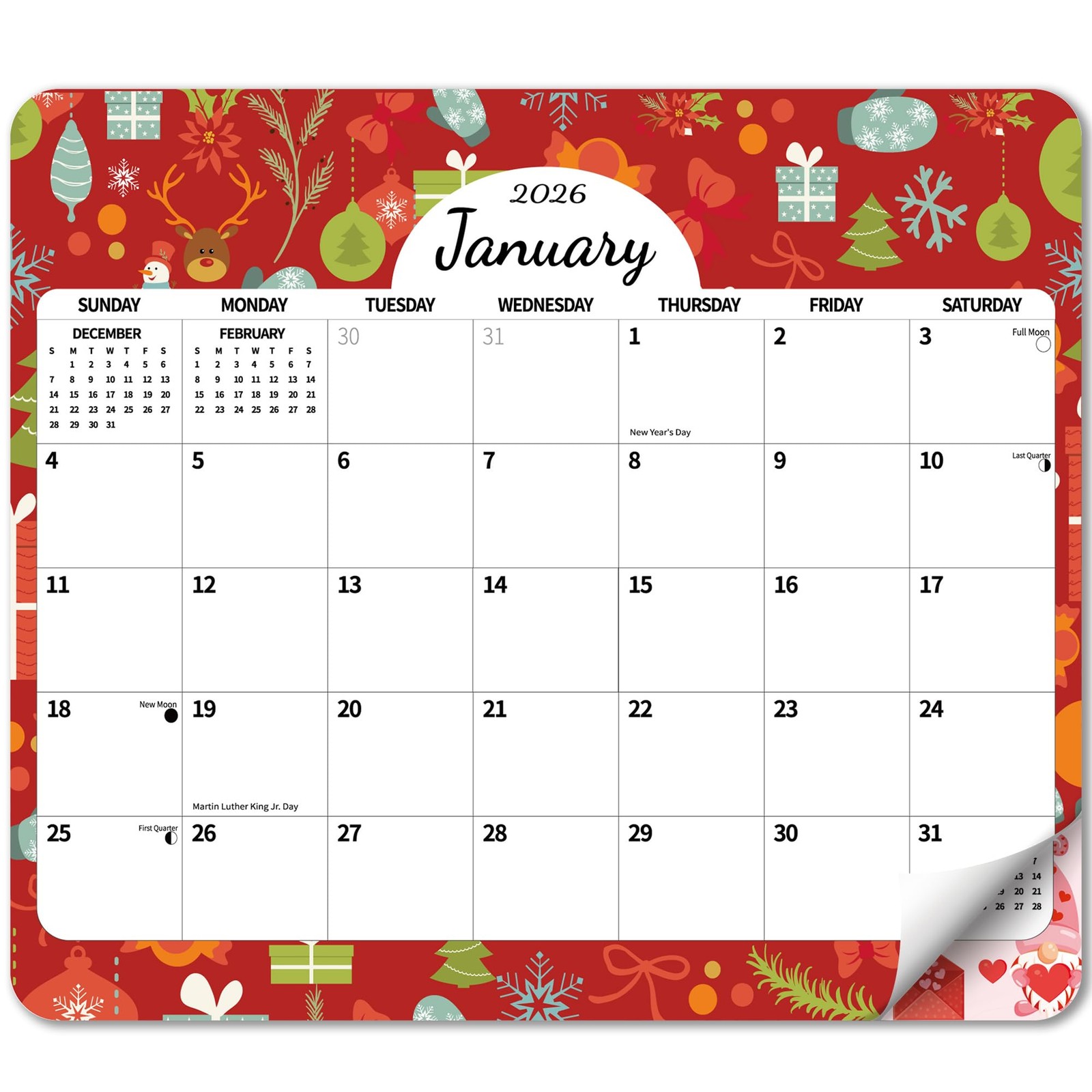 2026 2027 Magnetic Calendar for 8 inches X 10 inches, Season and Holidays 02