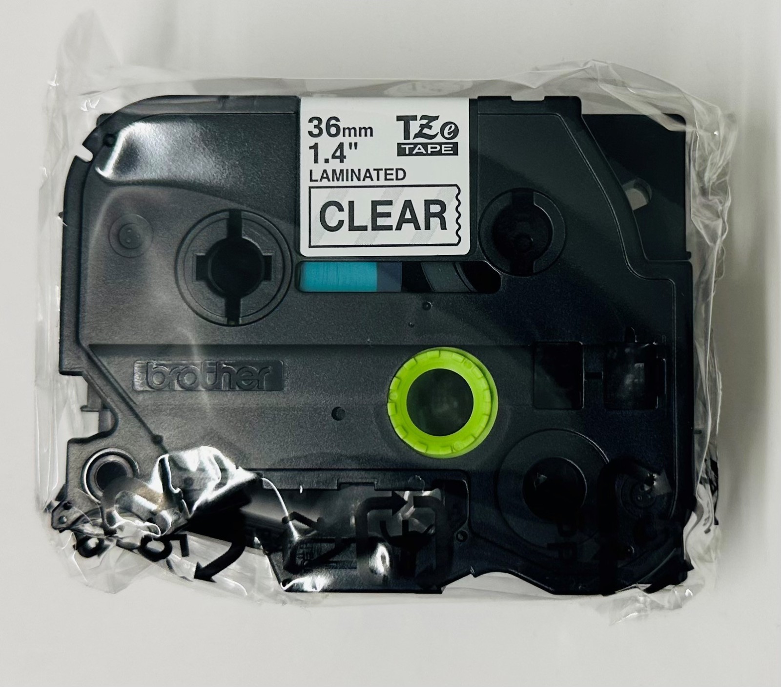 New Genuine Brother P-Touch TZe-161 Black on Clear Tape Bag