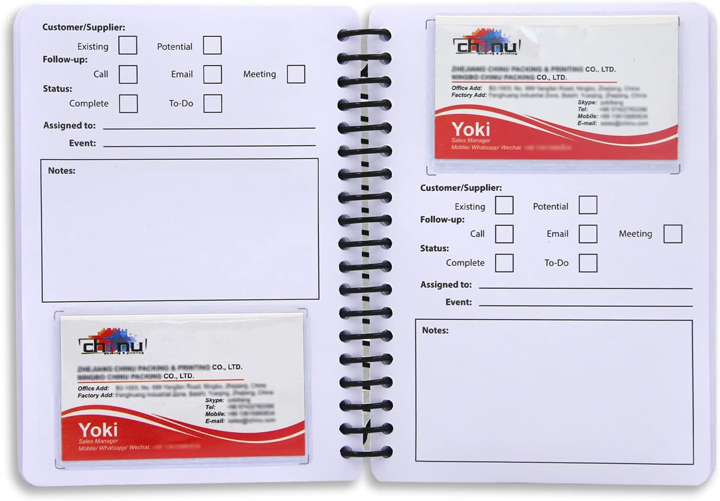 Business Card Organizer Business Card Holder Book, Portable Credit Card Organize
